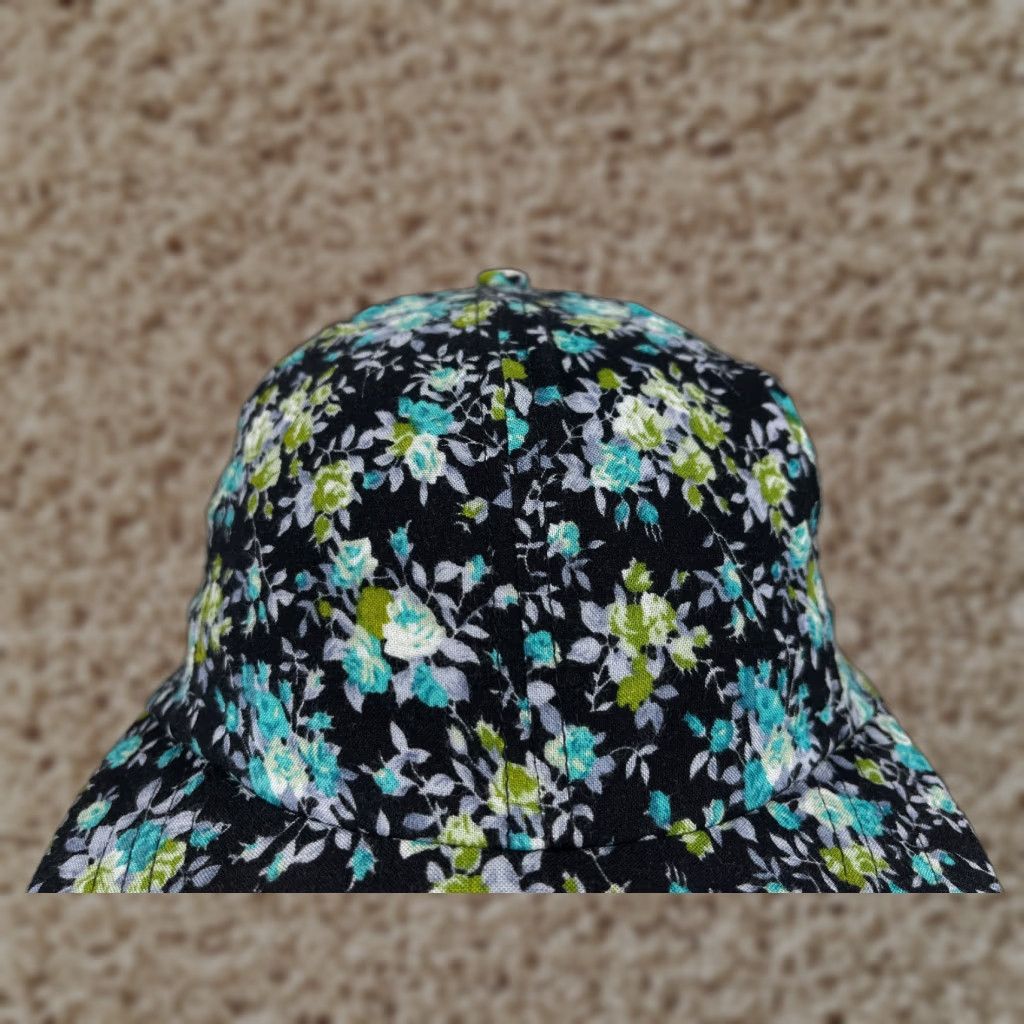 American Apparel American Apparel Hat Cap Snap Back Womens One Size Blue Pearl Floral Viscose Canvas Size ONE SIZE - 1 Thumbnail