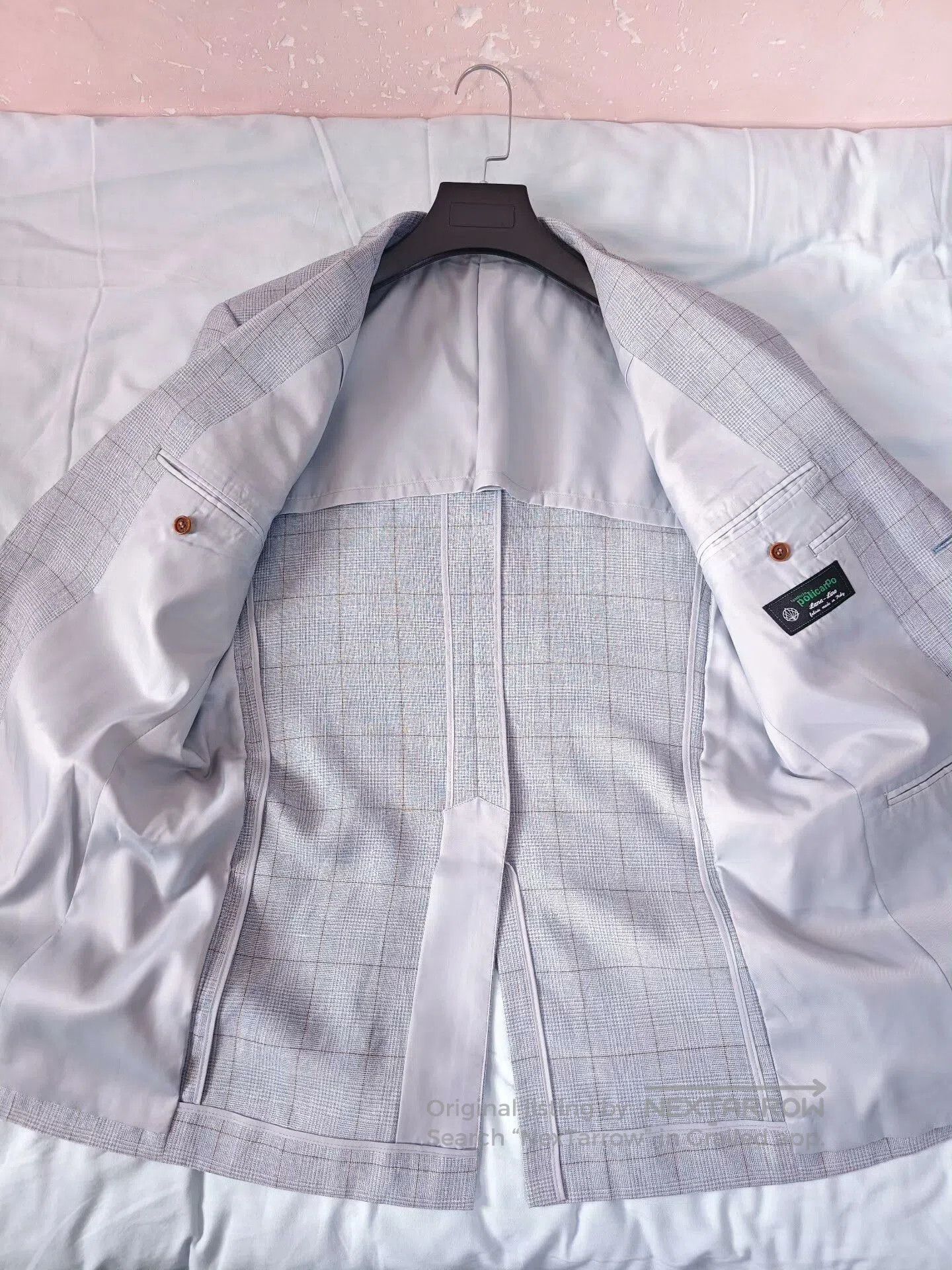Japanese Brand Italian Wool Linen Custom Suit VBC. Size US L / EU 52-54 / 3 - 7 Thumbnail