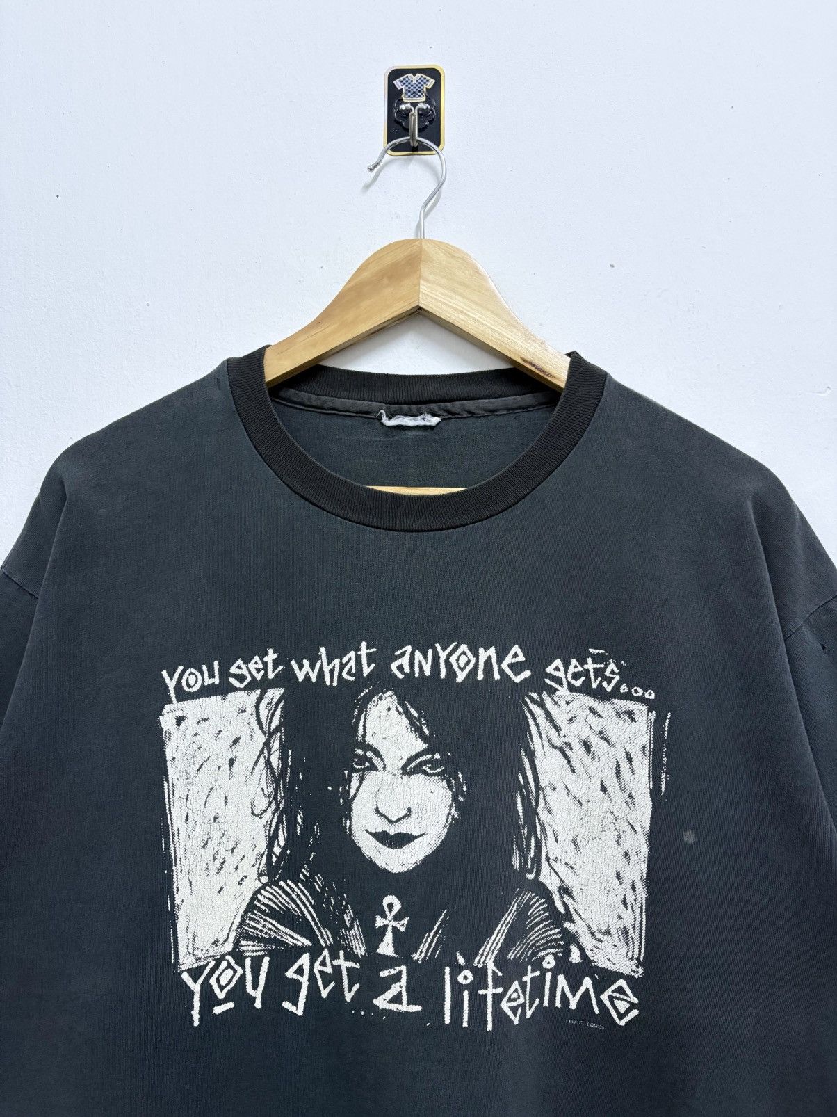 Vintage Vintage 90’s DC Comics - The Sandman / Lady Death T-Shirt Size US L / EU 52-54 / 3 - 3 Thumbnail