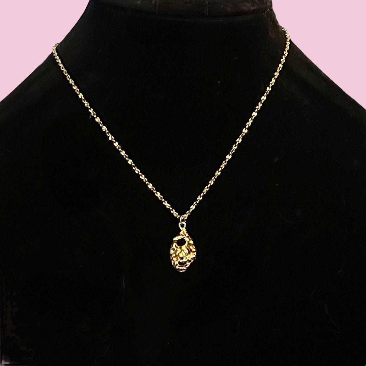 Vintage Vintage 14KGODG nugget pendant necklace Size ONE SIZE - 1 Thumbnail