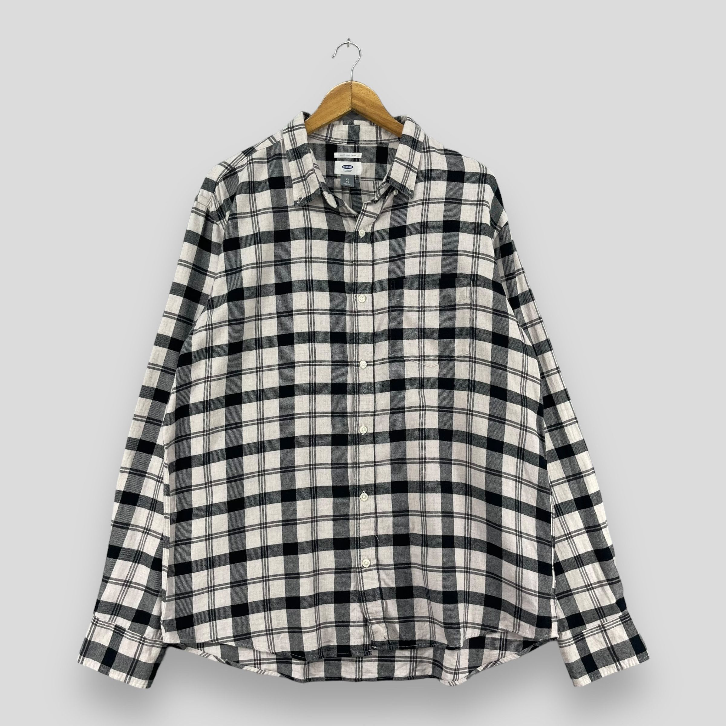 Flannel × Japanese Brand Vintage Old Navy Plaid Checkered Multi Flannel Button Up Size US XL / EU 56 / 4 - 1 Thumbnail