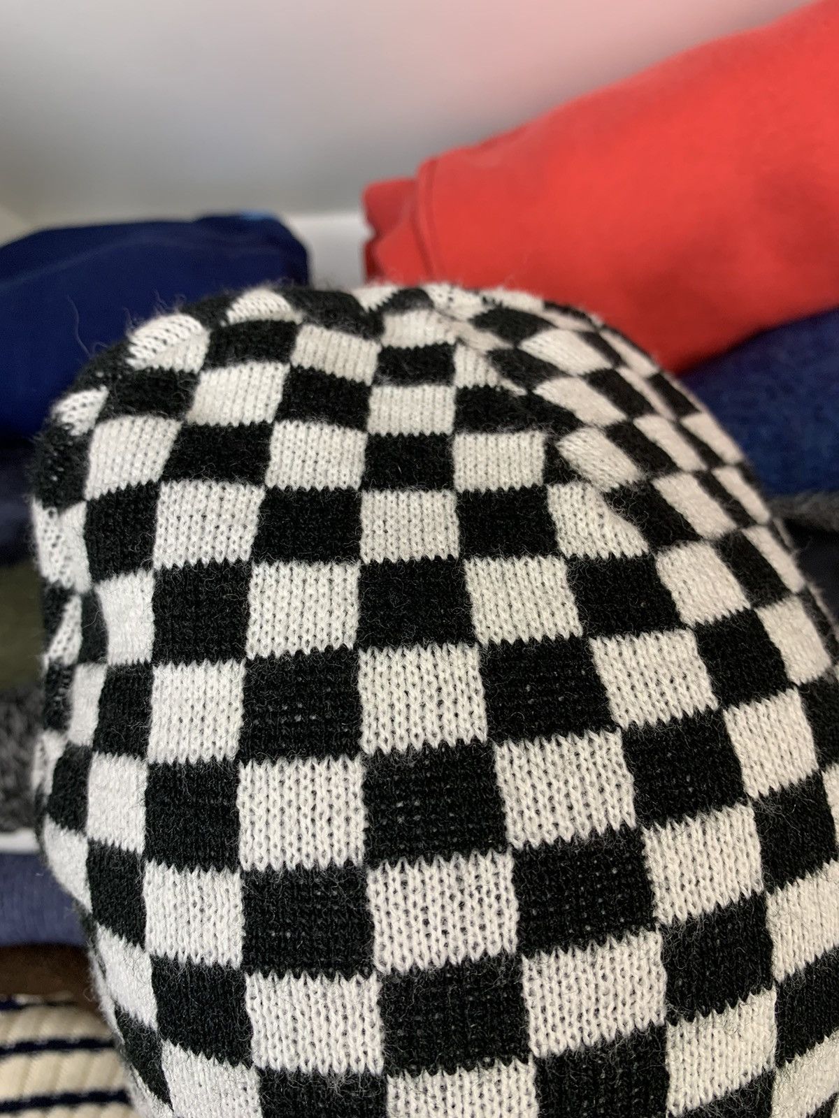 Other Checkboard Beanie Hat Size ONE SIZE - 12 Thumbnail