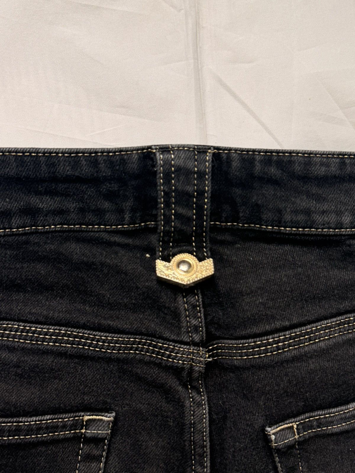 Versace Jeans Couture Versace Jeans Couture Black Slim Fit Designer Jeans Denim Size US 32 / EU 48 - 4 Thumbnail