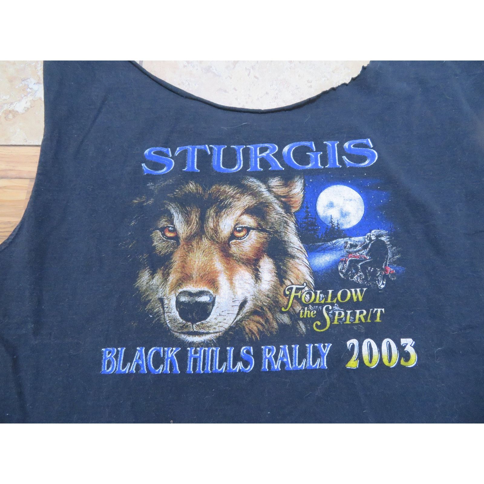 Other Sturgis 2003 Eagle Wolf Double Sided Graphic Shirt Sz 2XL Size US XXL / EU 58 / 5 - 4 Thumbnail