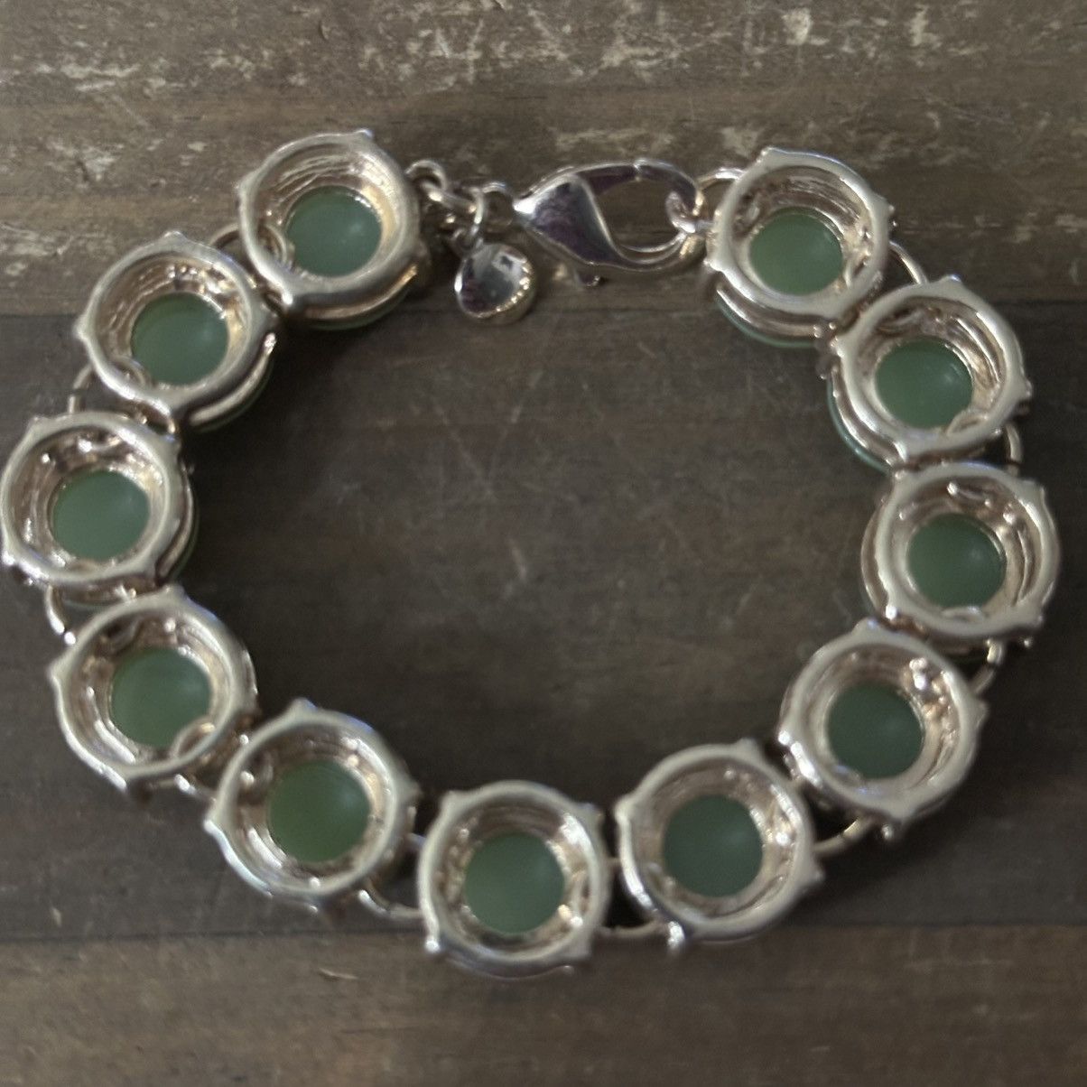 J.Crew J.Crew gold tone green cabochon stones bracelet Size ONE SIZE - 4 Thumbnail