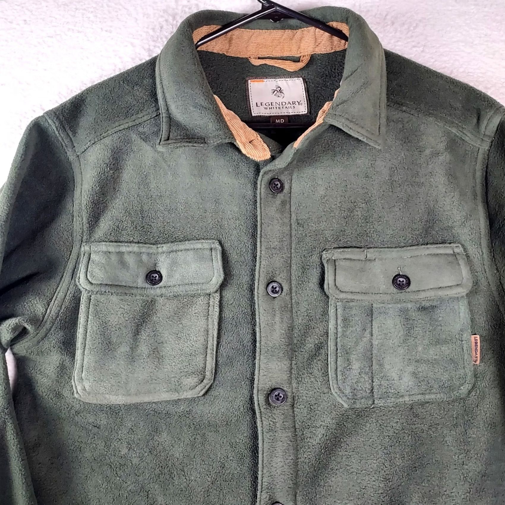 Vintage Mens Legendary Whitetails Fleece Shacket Medium Green Button Up Jacket Size US M / EU 48-50 / 2 - 4 Thumbnail