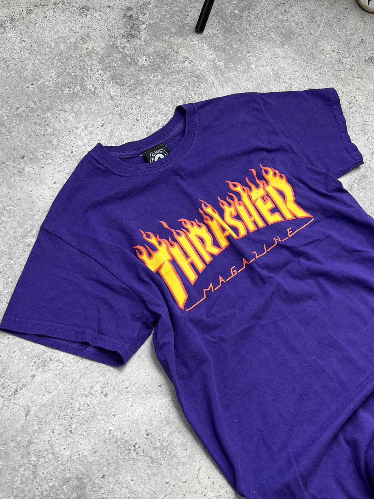 Thrasher × Vintage Vintage Trasher T Shirt Big Fire Logo Rare Size US S / EU 44-46 / 1 - 2 Thumbnail
