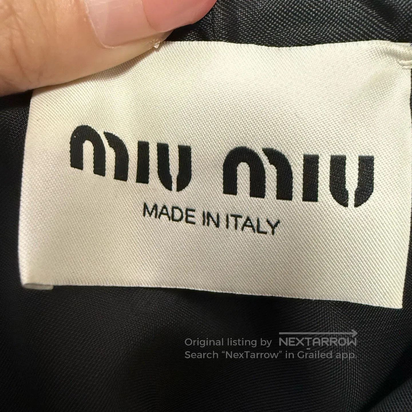 Miu Miu Miu Miu Black Letter Logo Velvet Dress. Size S / US 4 / IT 40 - 3 Thumbnail