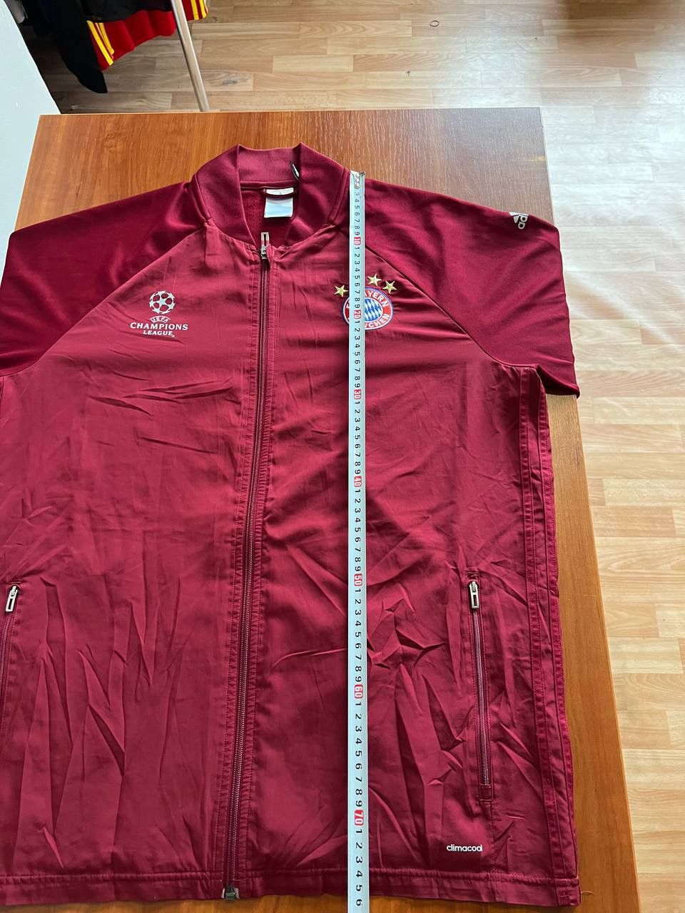Adidas 2016 BAYERN MUNICH CHAMPION LEAGUE SOCCER ZIP JACKET ADIDAS Size US XL / EU 56 / 4 - 16 Thumbnail