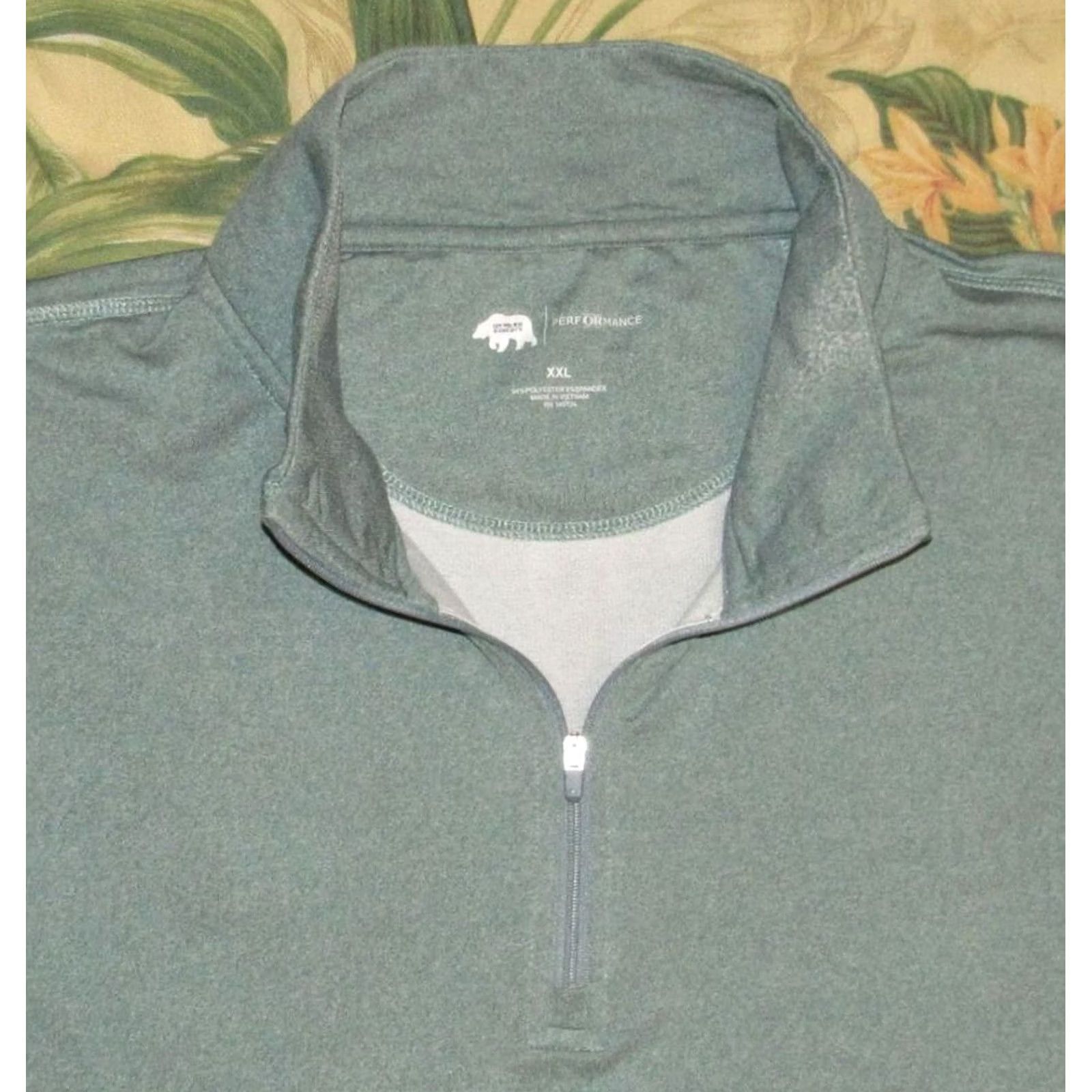 Vintage ONWARD RESERVE Performance Green Quarter Zip Sweater XXL Men Size US XXL / EU 58 / 5 - 2 Thumbnail