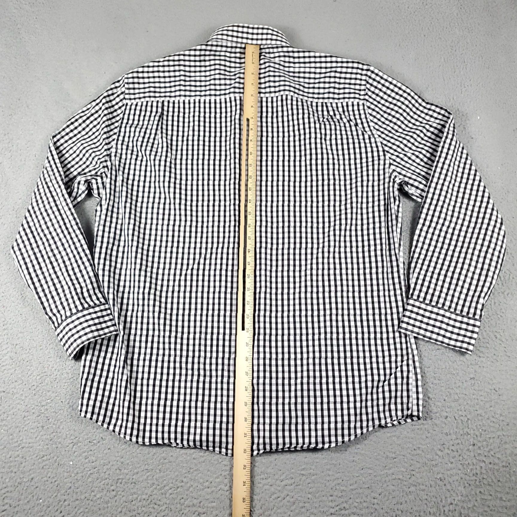 Vintage DUCHAMP Shirt Mens 2XL Blue Check Casual Button-Up Long Sleeve Size US XXL / EU 58 / 5 - 3 Thumbnail