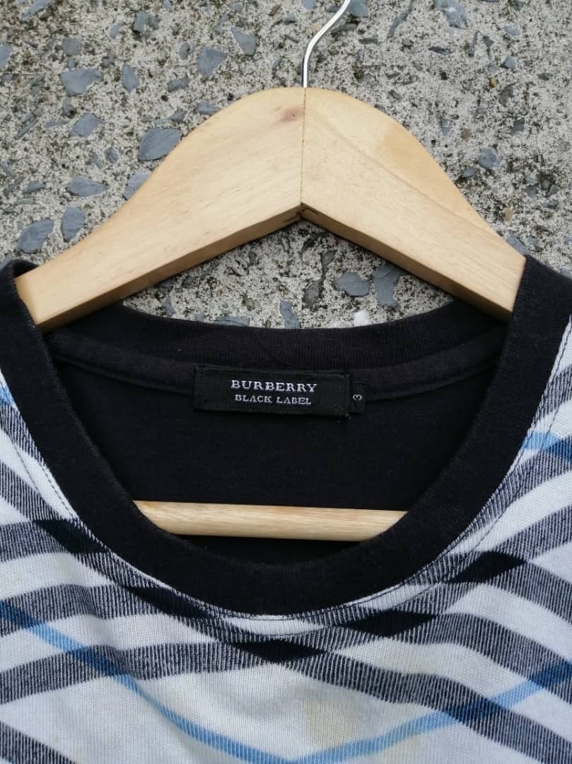 Burberry × Japanese Brand Burberry Black Label Plaid Tee Size US M / EU 48-50 / 2 - 5 Thumbnail