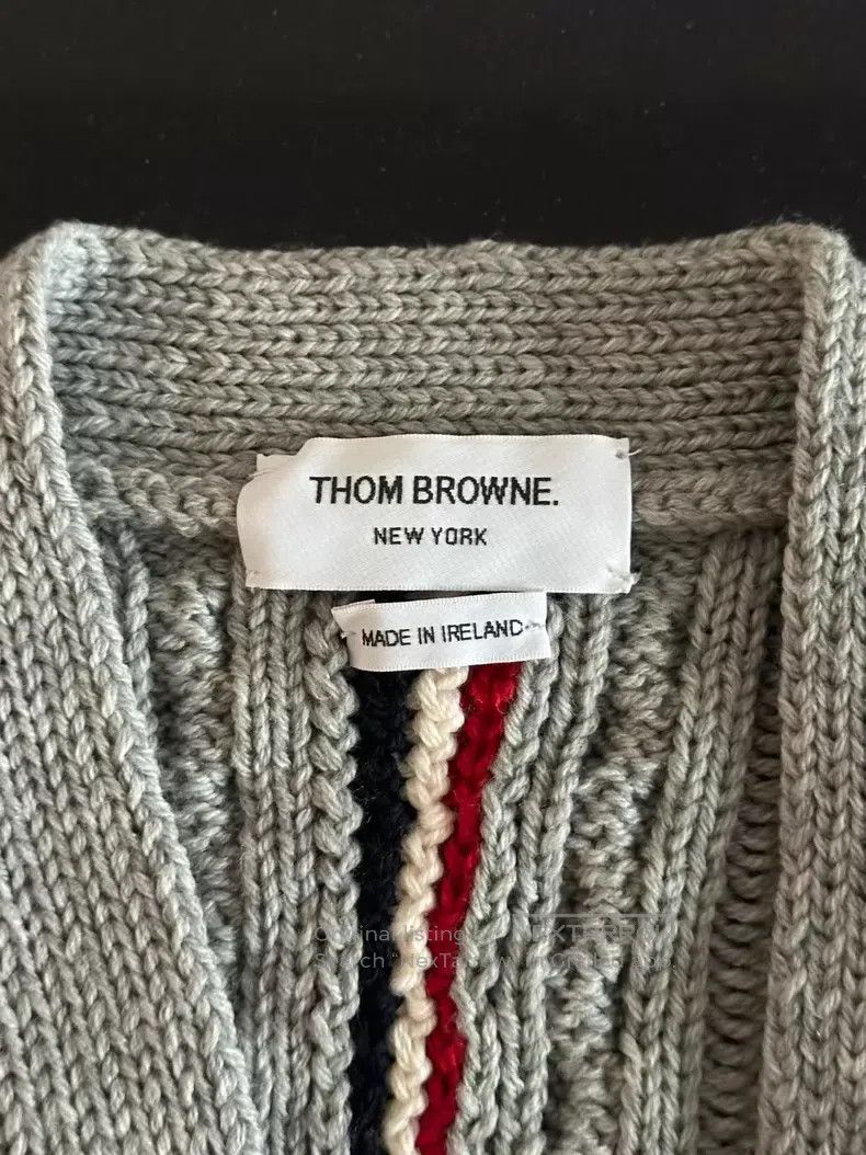 Thom Browne Thom Browne Back Colorblock Cardigan Size US XXS / EU 40 - 3 Thumbnail