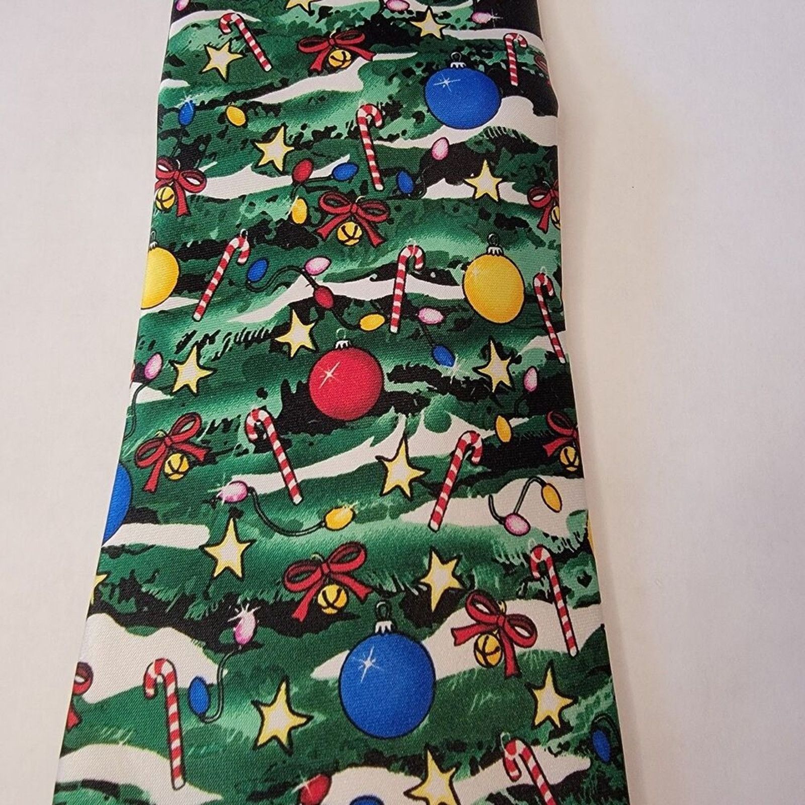 Other Tie Tales Christmas Tree Black Tie White Dots Size ONE SIZE - 1 Thumbnail
