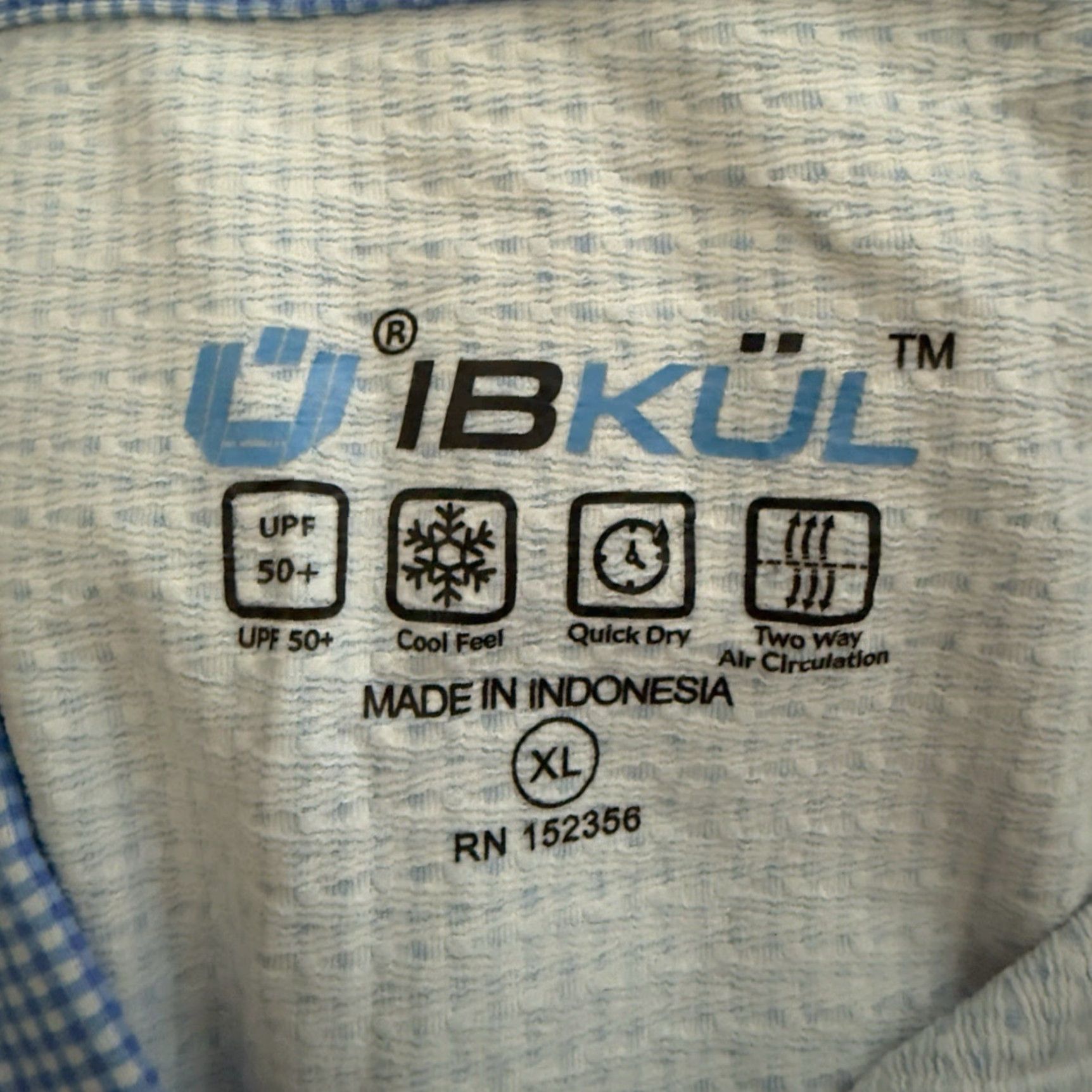 Vintage Ibkul Polo Shirt Blue UPF50+ Athletic Mens XL Regular Short Sleeve Shirt Polo Mens XL Blue UPF50+ Size US XL / EU 56 / 4 - 4 Thumbnail