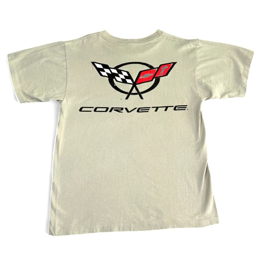 Logo 7 VINTAGE Corvette Shirt Adult MEDIUM Brown Graphic Logo 90s Car Mens Size US M / EU 48-50 / 2 - 2 Thumbnail
