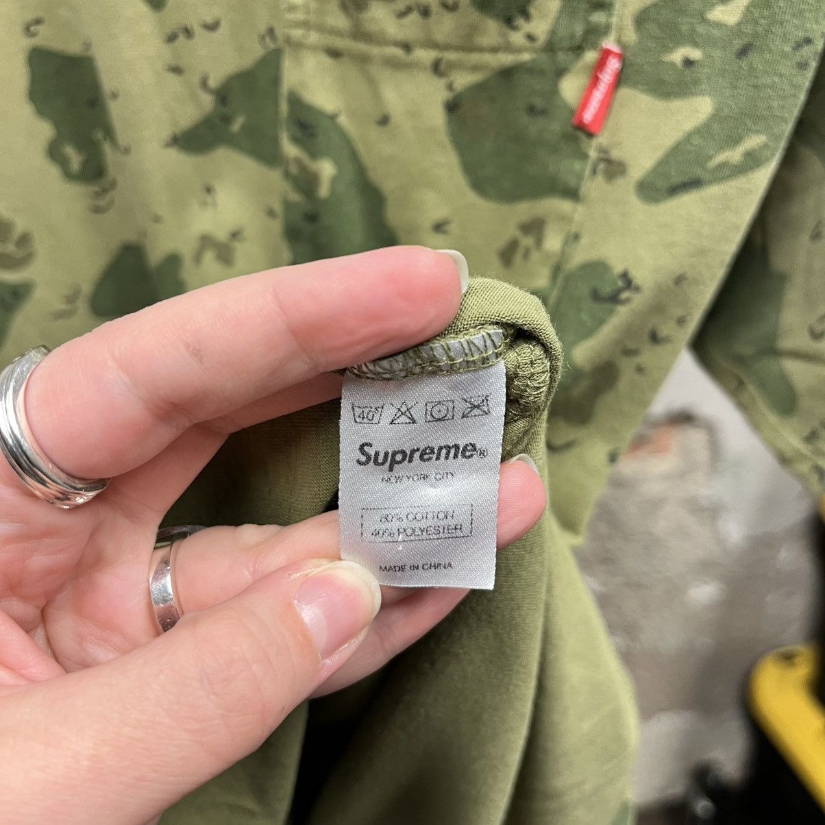 Supreme Supreme Fall/Winter 2022 SS Chip Camo Pocket Tee Large L Size US L / EU 52-54 / 3 - 5 Thumbnail
