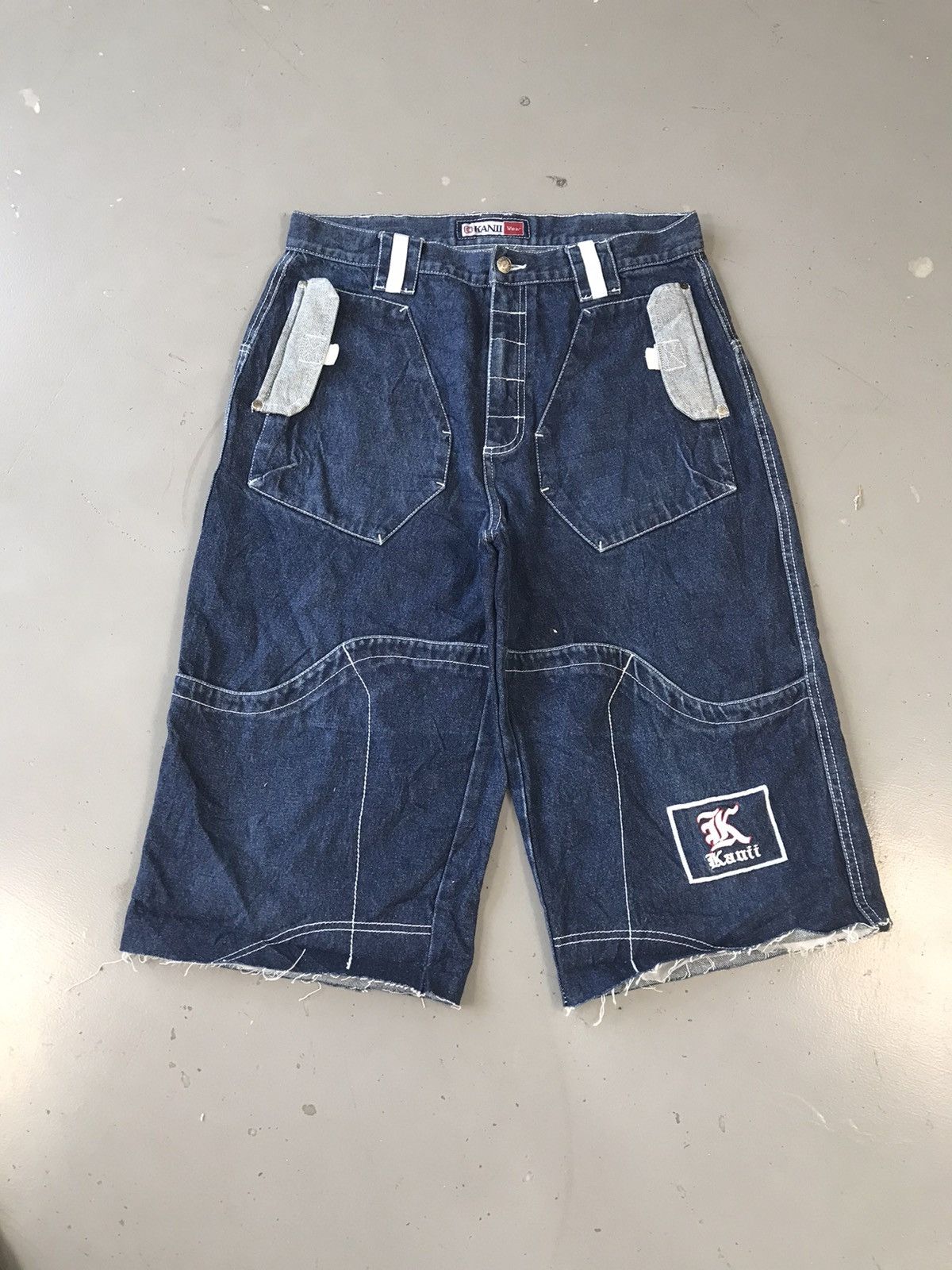 Southpole Vintage Kani SpellOut embroidered denim jort Size US 34 / EU 50 - 3 Thumbnail