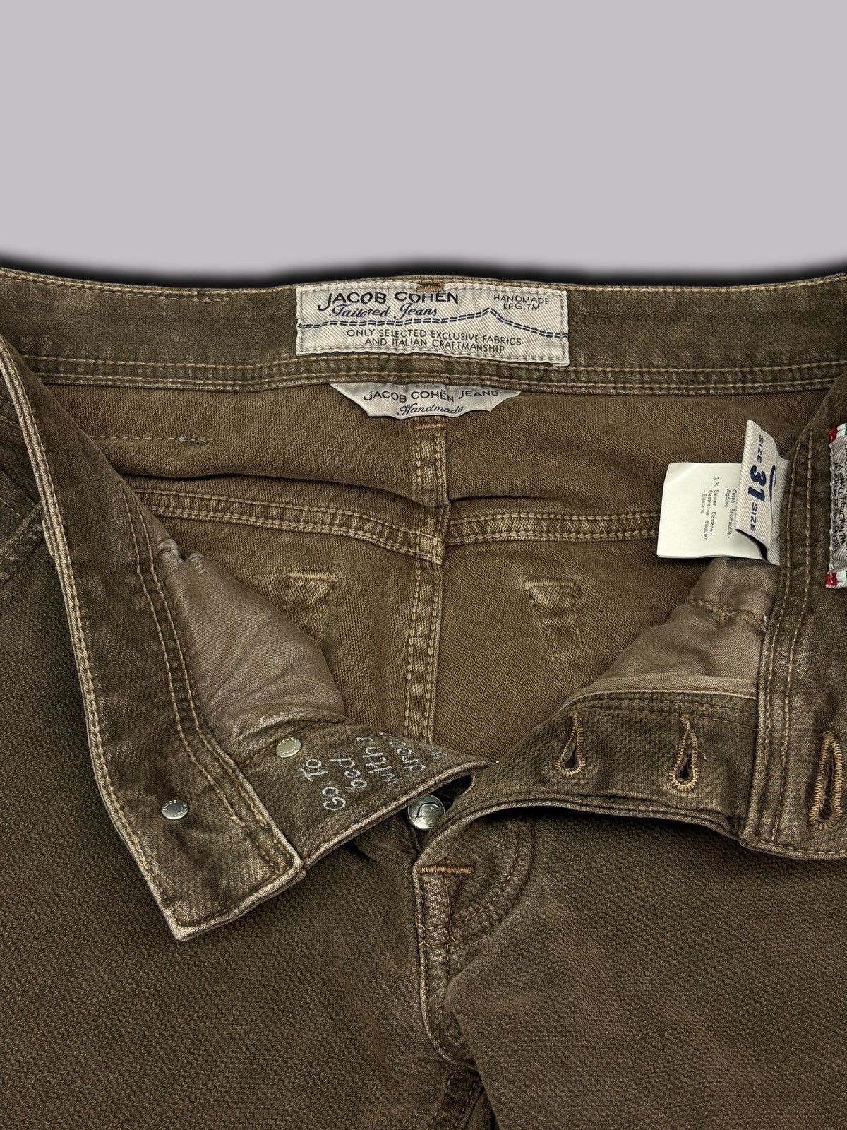 Jacob Cohen Jacob Cohen Style 613 Comfort Pants Size 31 Brown Size US 31 - 21 Thumbnail