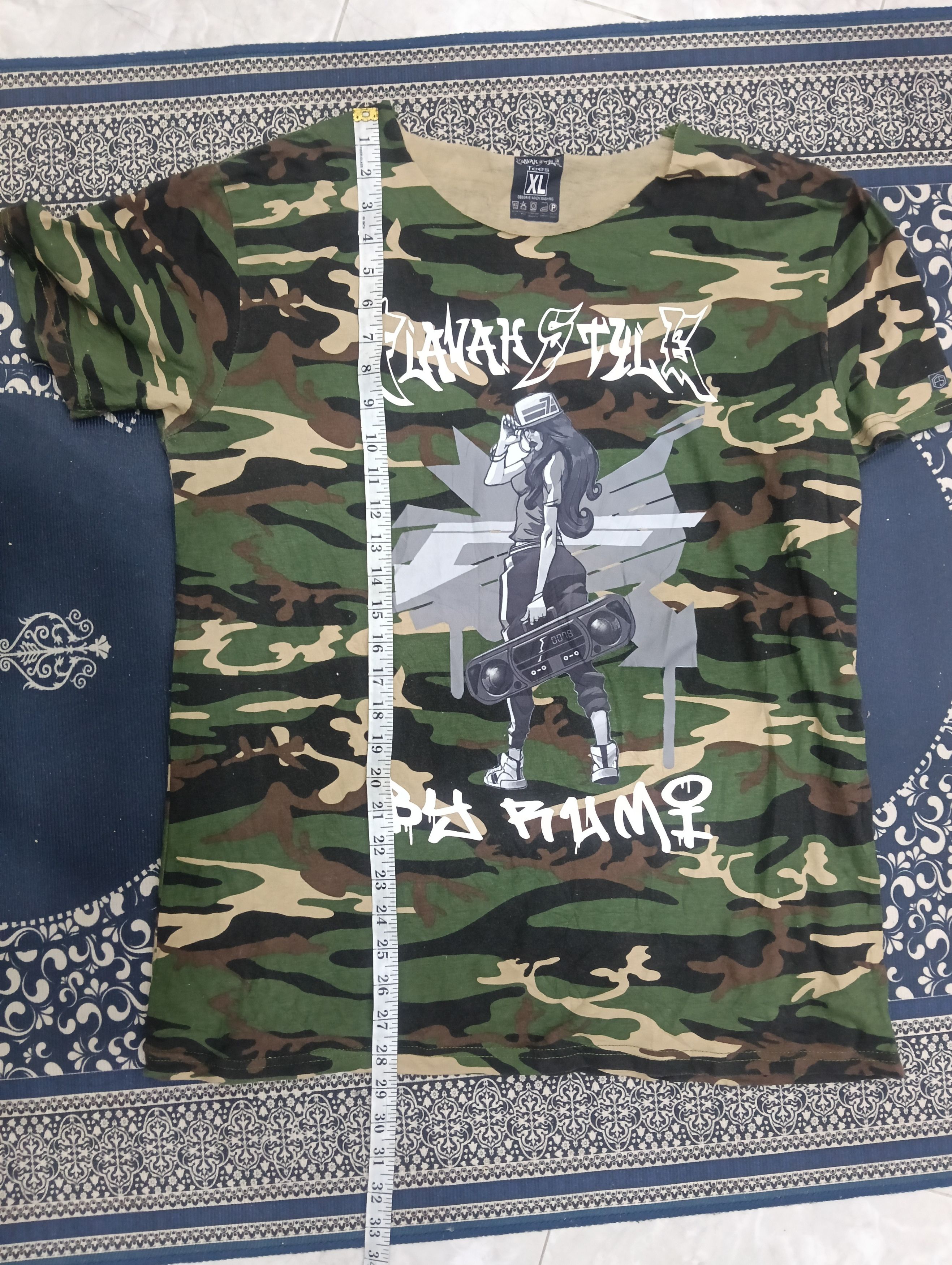 Rap Tees Camouflage Japanese Brand Rap/Hip-hop Tees Size US L / EU 52-54 / 3 - 8 Thumbnail