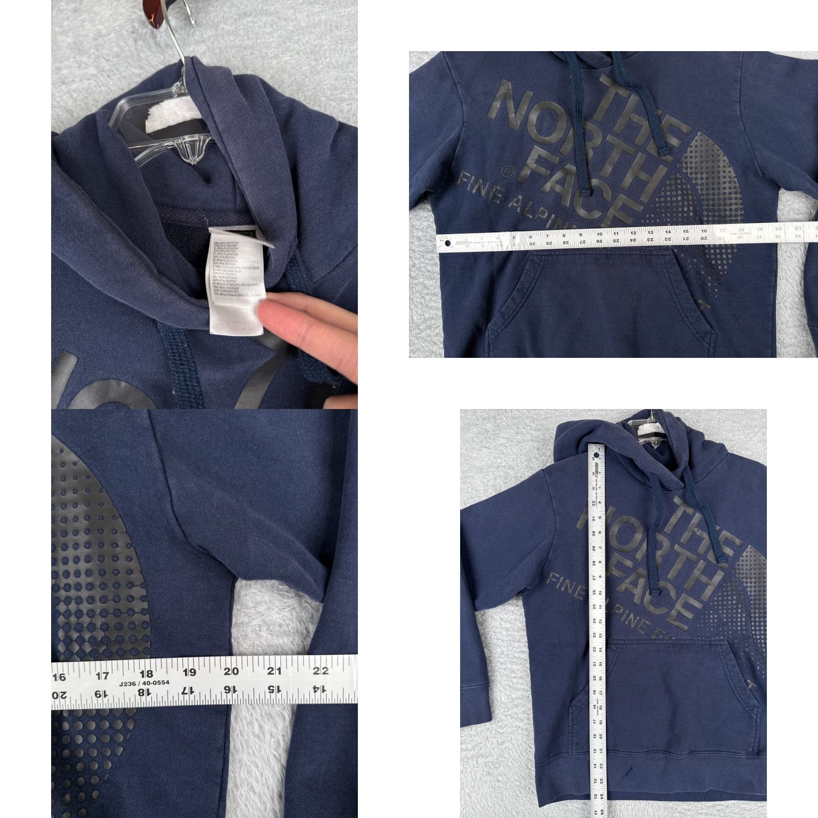 The North Face The North Face Hoodie Mens Medium Blue Pullover Cotton Blend READ Size US M / EU 48-50 / 2 - 8 Thumbnail