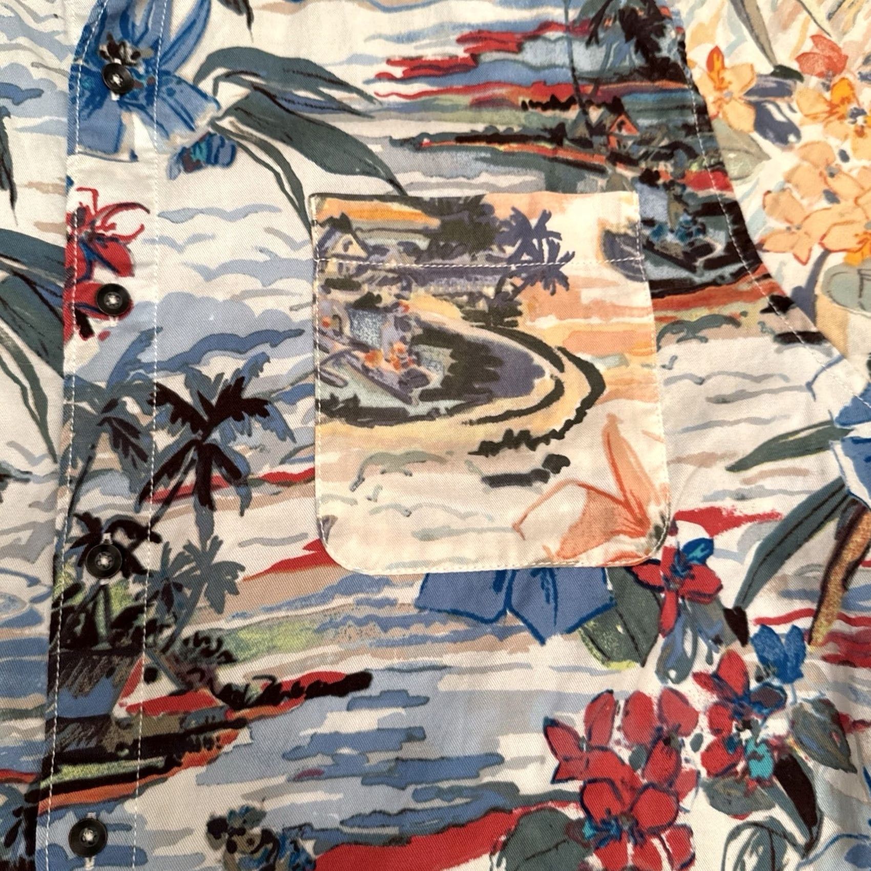 Tommy Bahama Tommy Bahama Shirt Mens L Surf Floral Oasis All Over Print Hawaiian Camp Cruise Size US L / EU 52-54 / 3 - 3 Thumbnail
