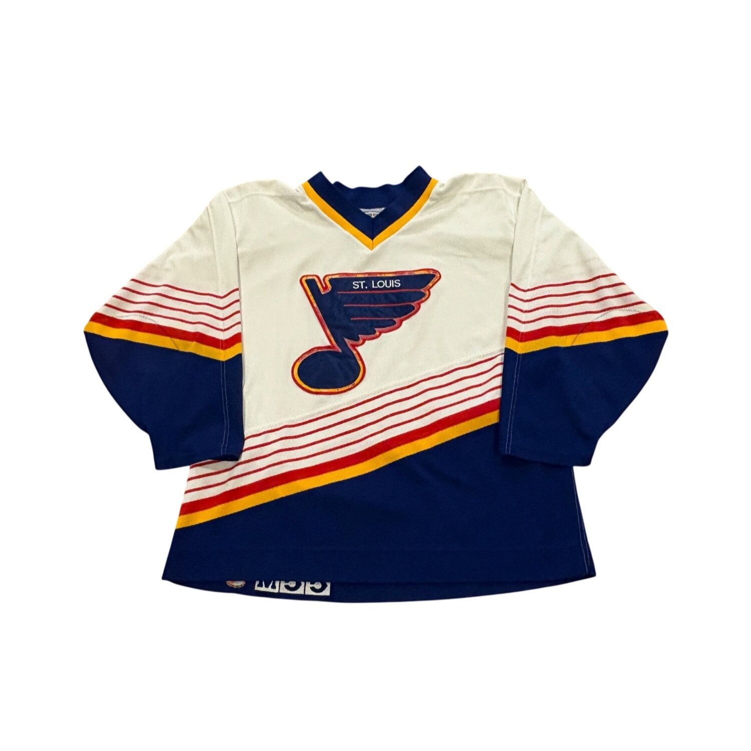 Ccm Vintage 90s CCM Center Ice St. Louis Blues Authentic NHL Hoc Size US XL / EU 56 / 4 - 1 Thumbnail