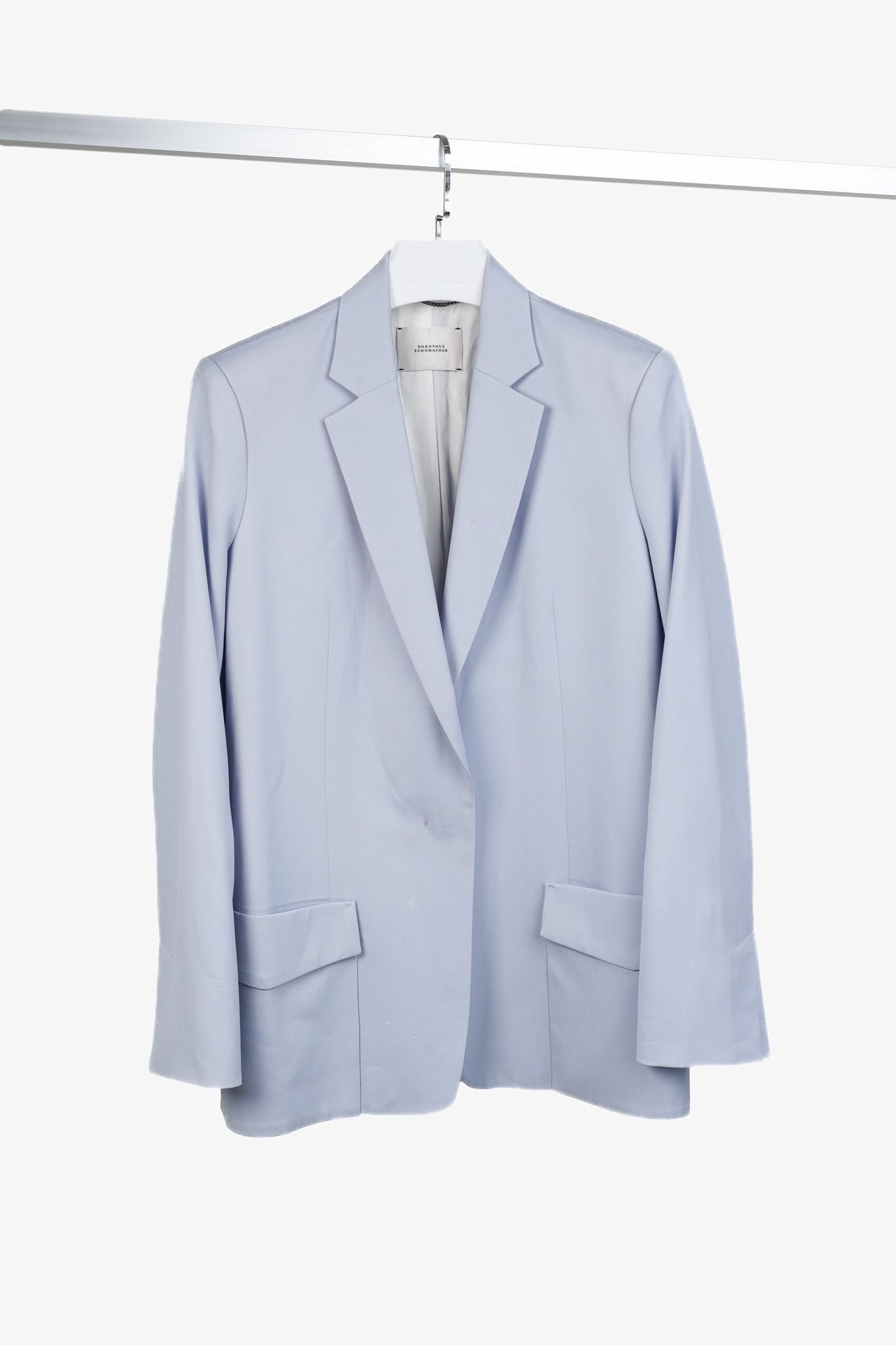 DOROTHEE SCHUMACHER Dorothee Schumacher Stretch-Wool Hidden-Button Blazer Size S / US 4 / IT 40 - 1 Thumbnail