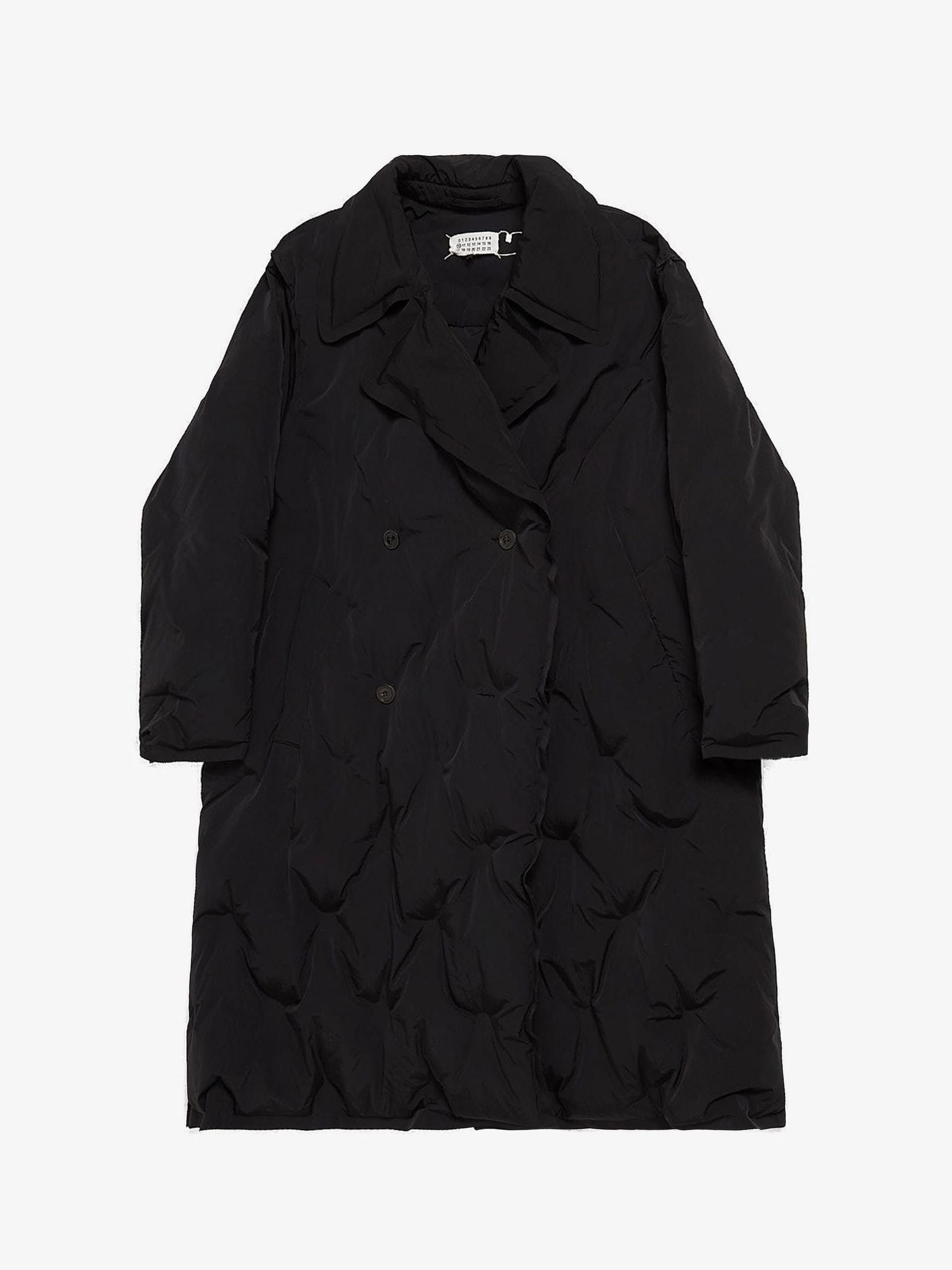 Black Padded Oversized Polyamide Downjacket