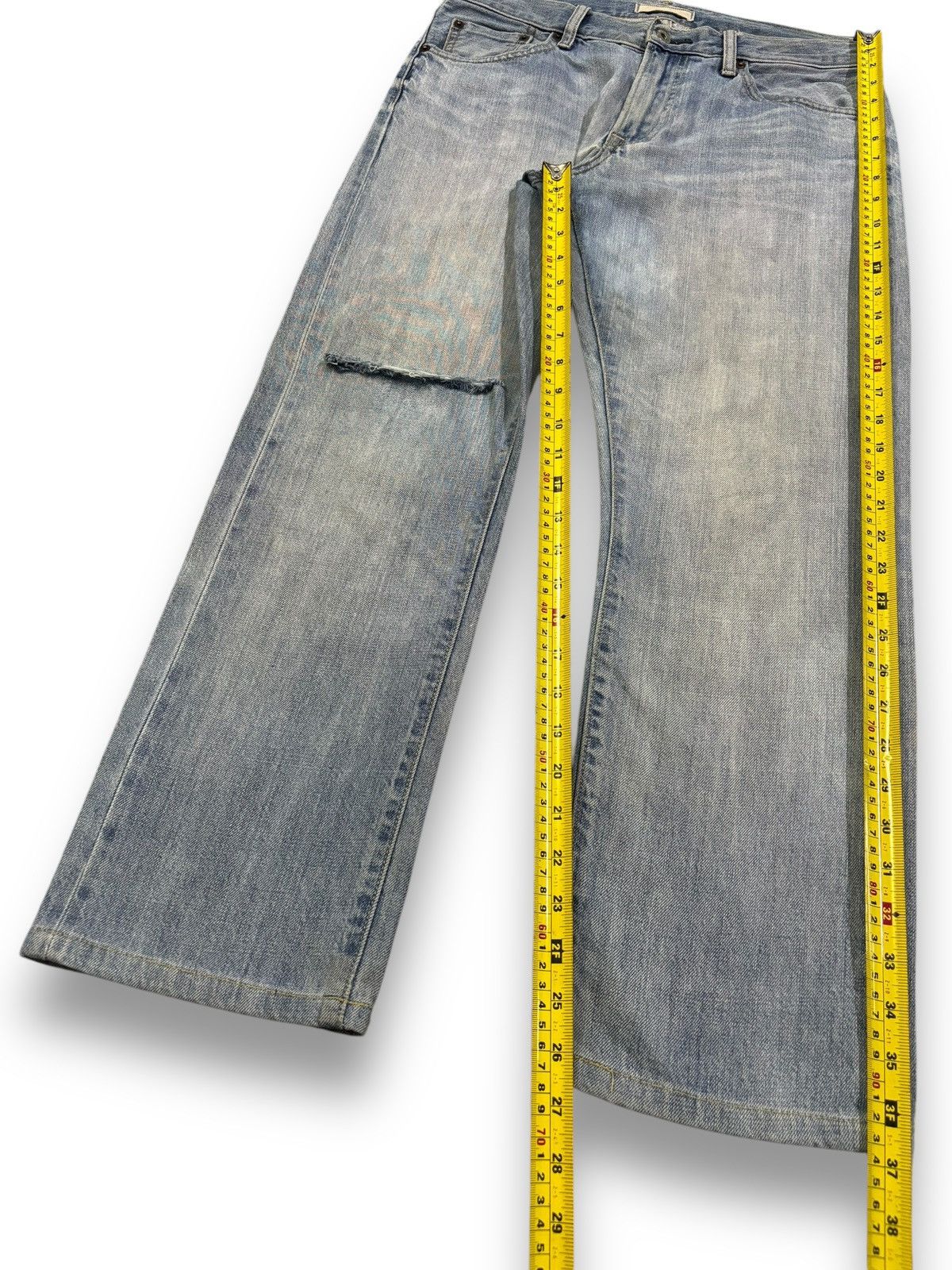 Uniqlo Vintage Uniqlo Selvedge Regular Straight Distressed Jeans Size US 32 / EU 48 - 14 Thumbnail