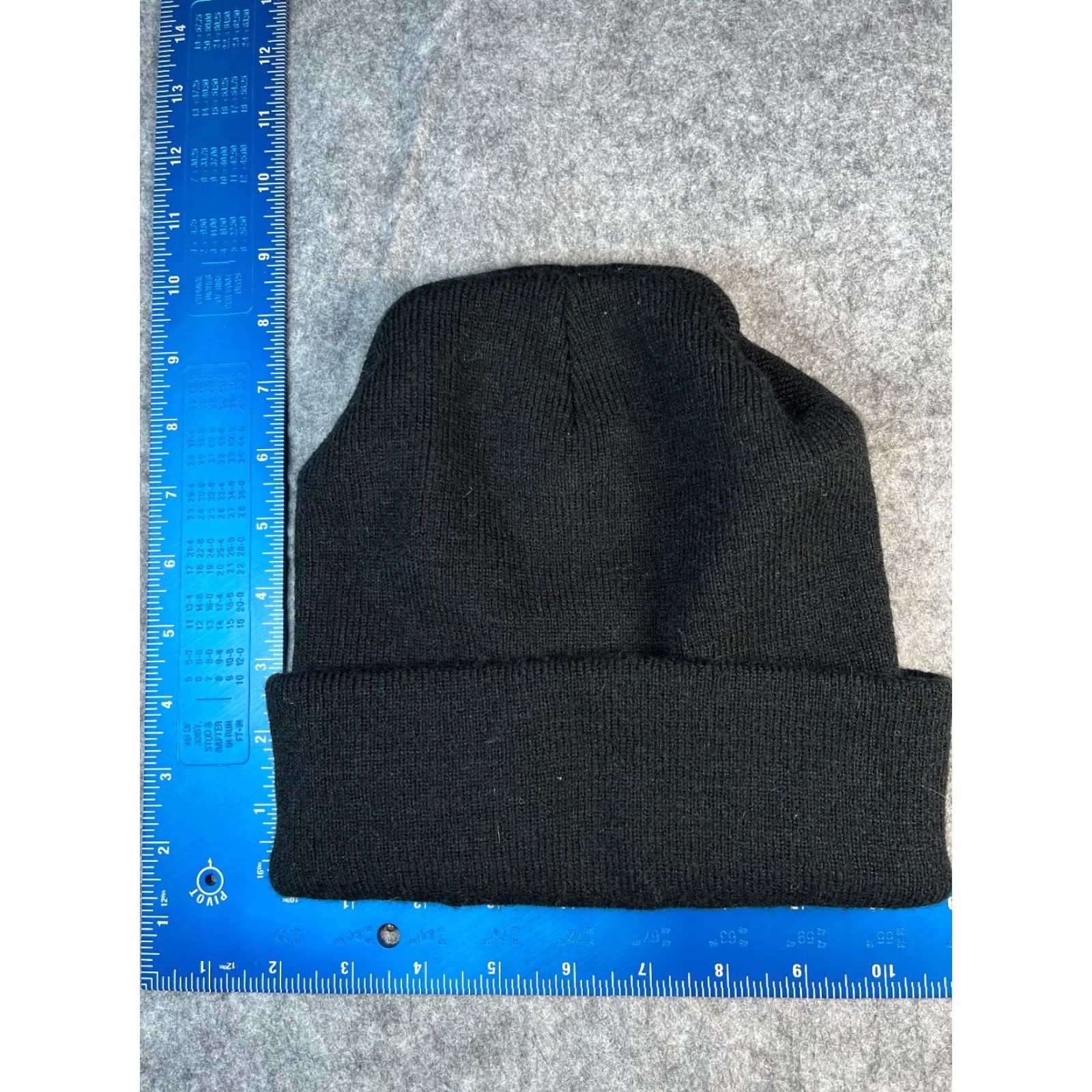Vintage Bayside Beanie Hat One Size Black Knit 100% Acrylic Hip Hop Logo Unisex Adults Adult One Size Bayside Beanie Black Size ONE SIZE - 4 Thumbnail