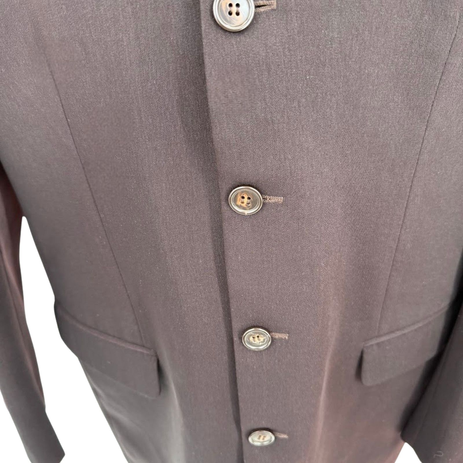 & Other Stories La Moda Custom Men’s Suit Dark Brown 2pc Jacket Pants 38-40R Size 38R - 6 Thumbnail