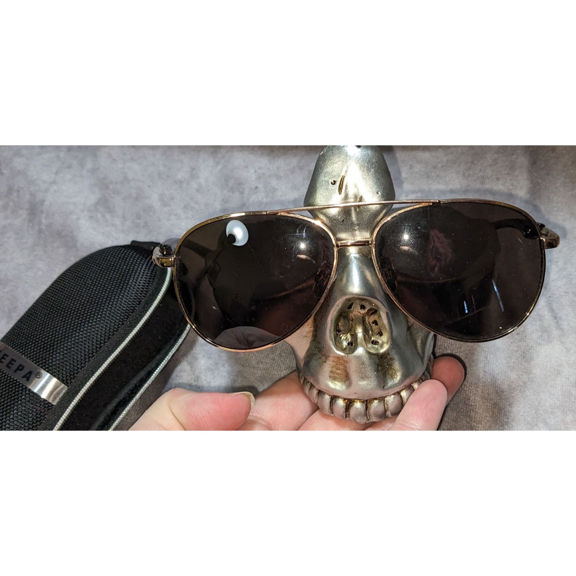 Other Rose Gold Tortoise Shell Aviator Sunglasses With Protective Size ONE SIZE - 5 Thumbnail