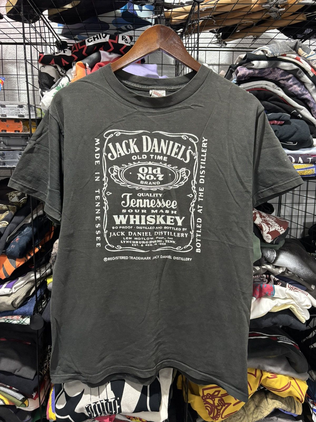 Vintage Vintage Jack Daniels Tshirt Size US M / EU 48-50 / 2 - 1 Thumbnail