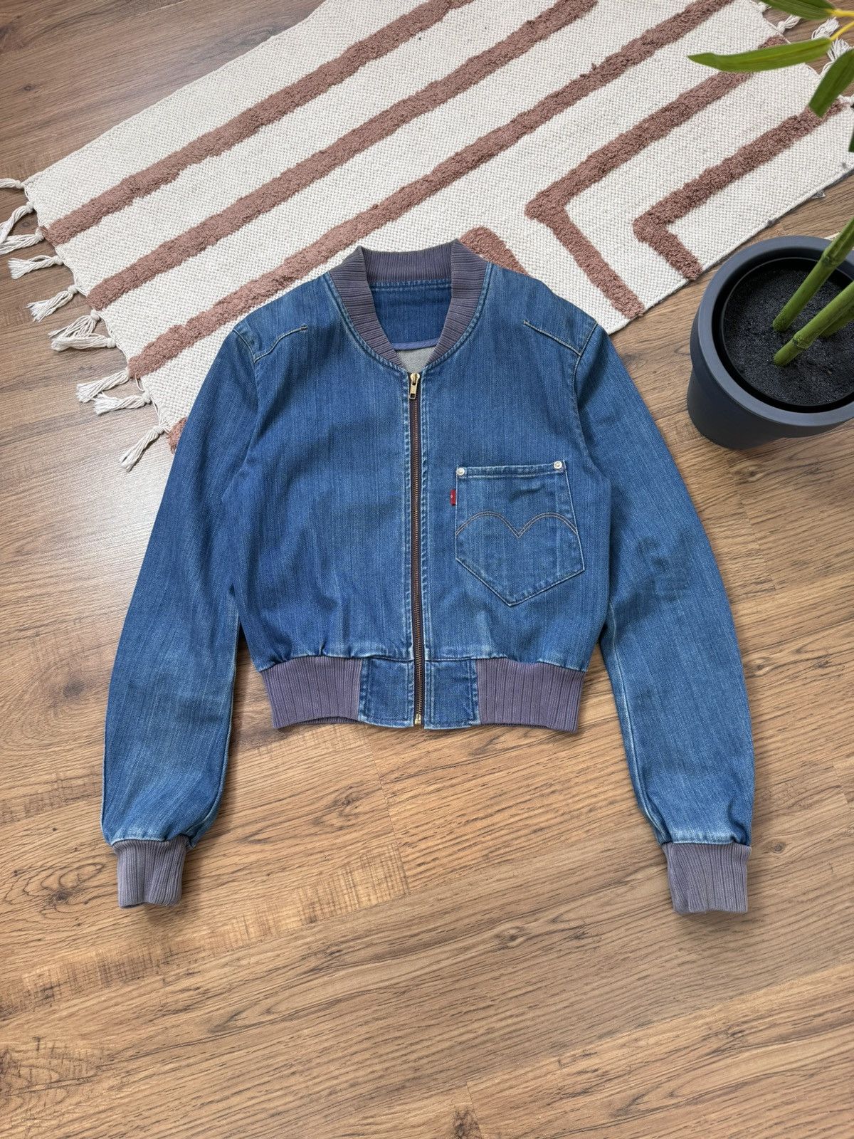 Levi's VINTAGE LEVI STRAUSS 2000s DENIM JACKET / BOMBER Size M / US 6-8 / IT 42-44 - 4 Thumbnail