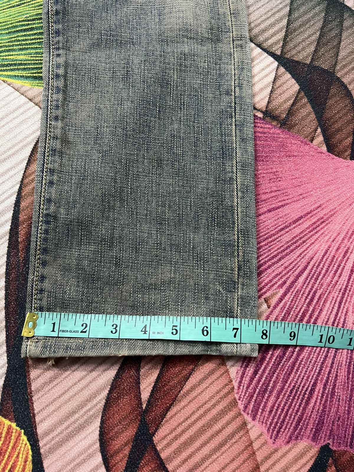 Japanese Brand GL HEART DISTRESSED RUSTY JEANS Size US 30 / EU 46 - 16 Thumbnail