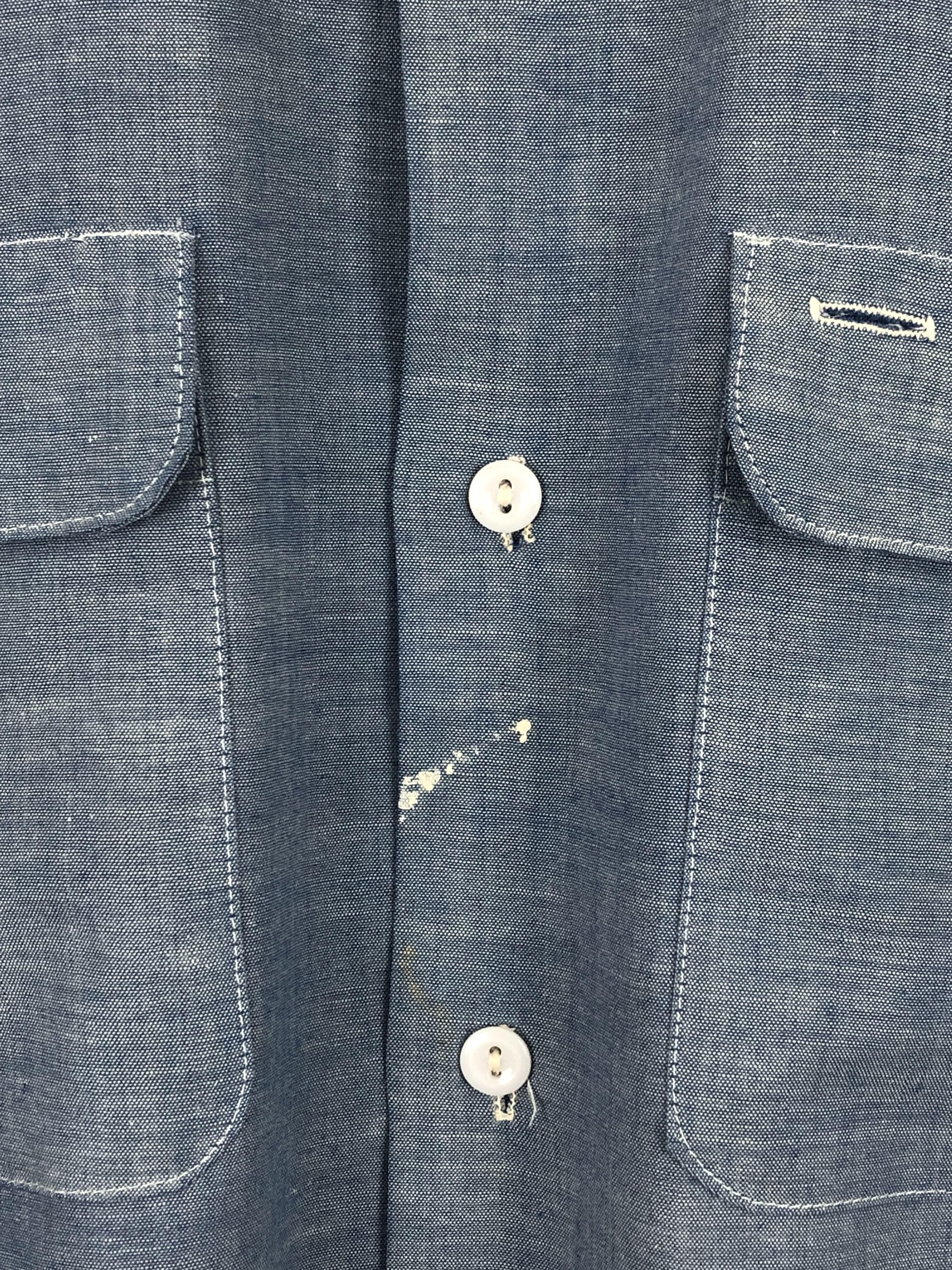 Big Mac × Vintage 70s Vintage Big Mac Multi Pocket Chambray Western Tee TA0457 Size US M / EU 48-50 / 2 - 10 Thumbnail