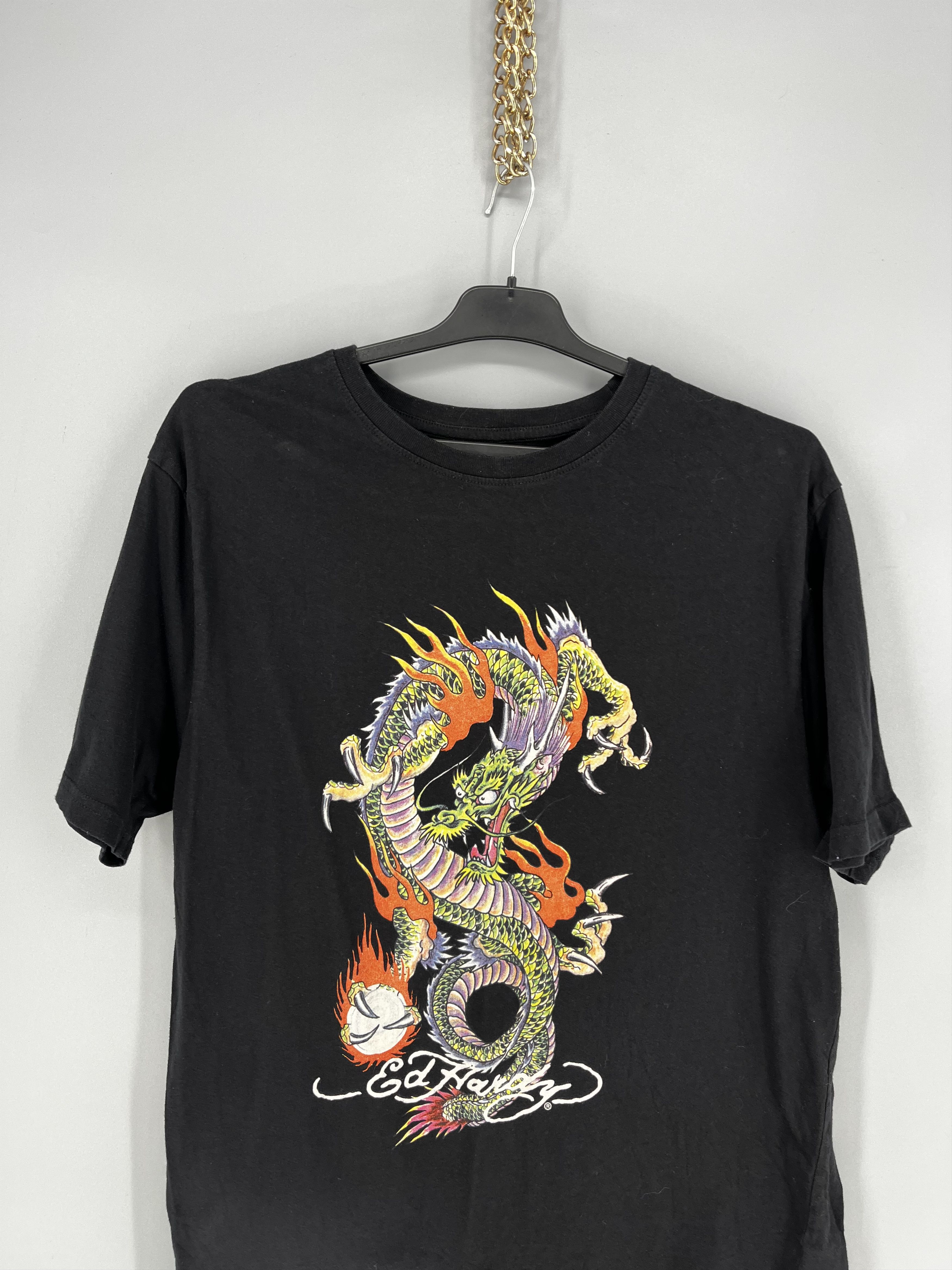Ed Hardy Vintage Ed Hardy Dragon Graphic Tee Y2K 00s Alternative Size US XL / EU 56 / 4 - 6 Thumbnail