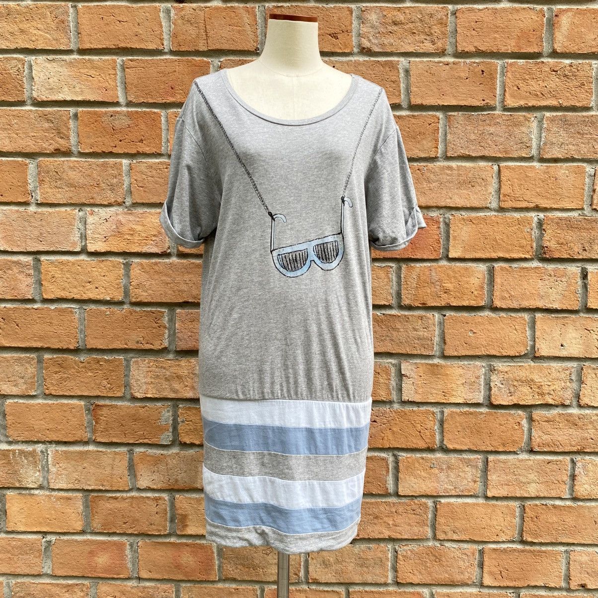 See by Chloe SEE BY CHLOE Soft Fabric Top with Blue-White Stripe Skirt Size S / US 4 / IT 40 - 20 Thumbnail