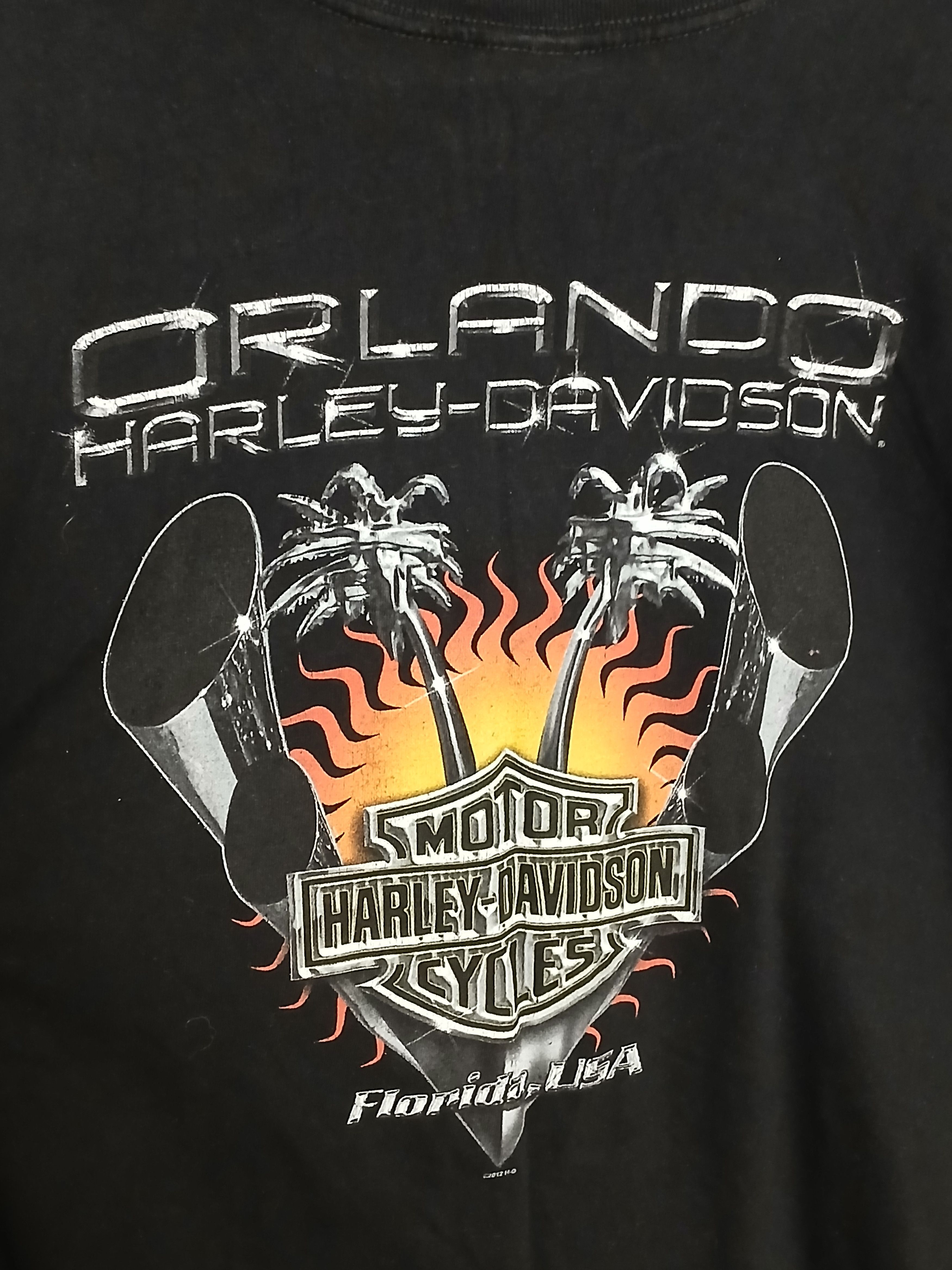 Harley Davidson × Vintage Harley Davidson Racing Moto T-Shirt Size US XXL / EU 58 / 5 - 4 Thumbnail