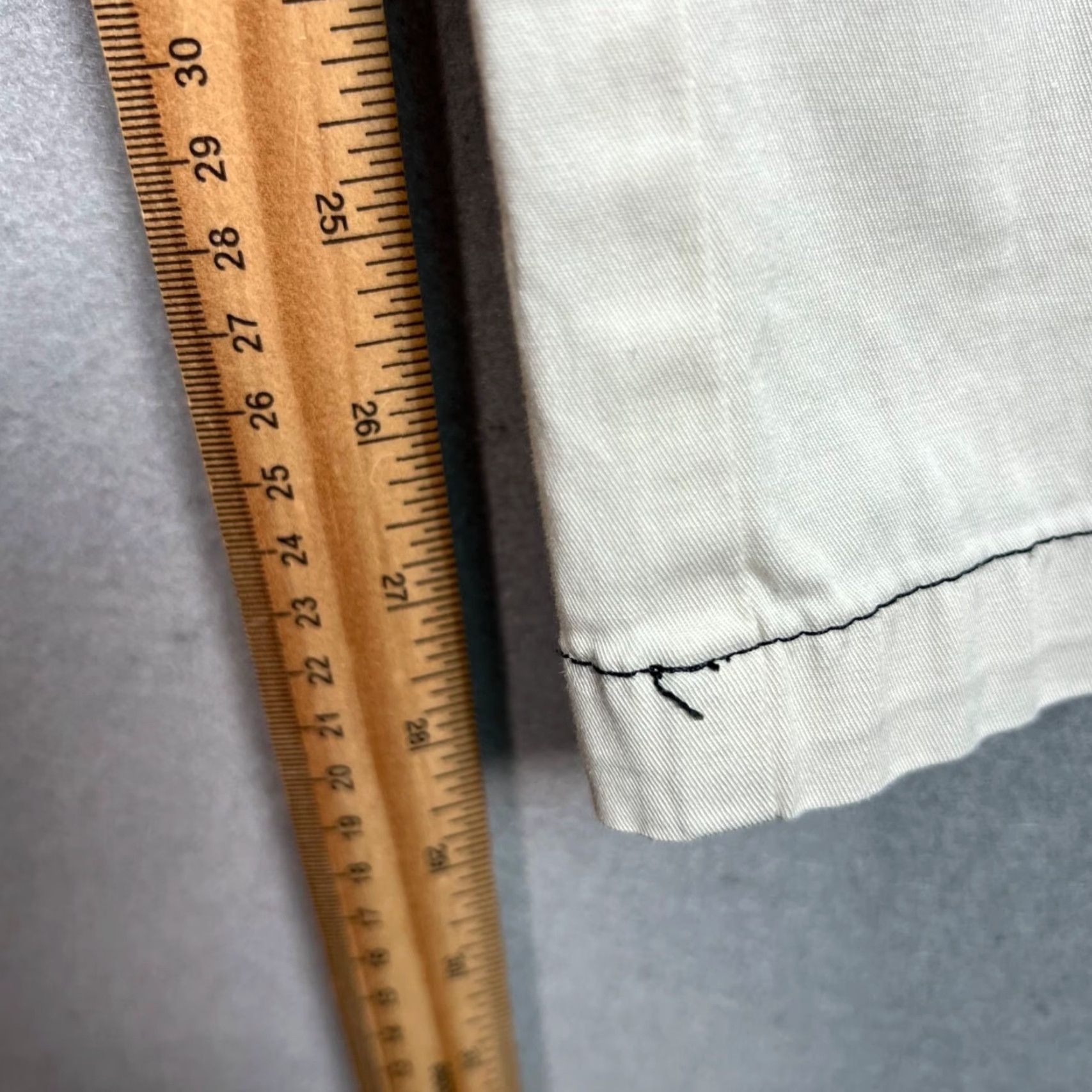 AQUA VINTAGE Pasdener Beige Chino Pants Womens Small 29in Inseam Flat Front Cotton 26in Waist Straight Leg Womens Size 28" / US 6 / IT 42 - 7 Thumbnail