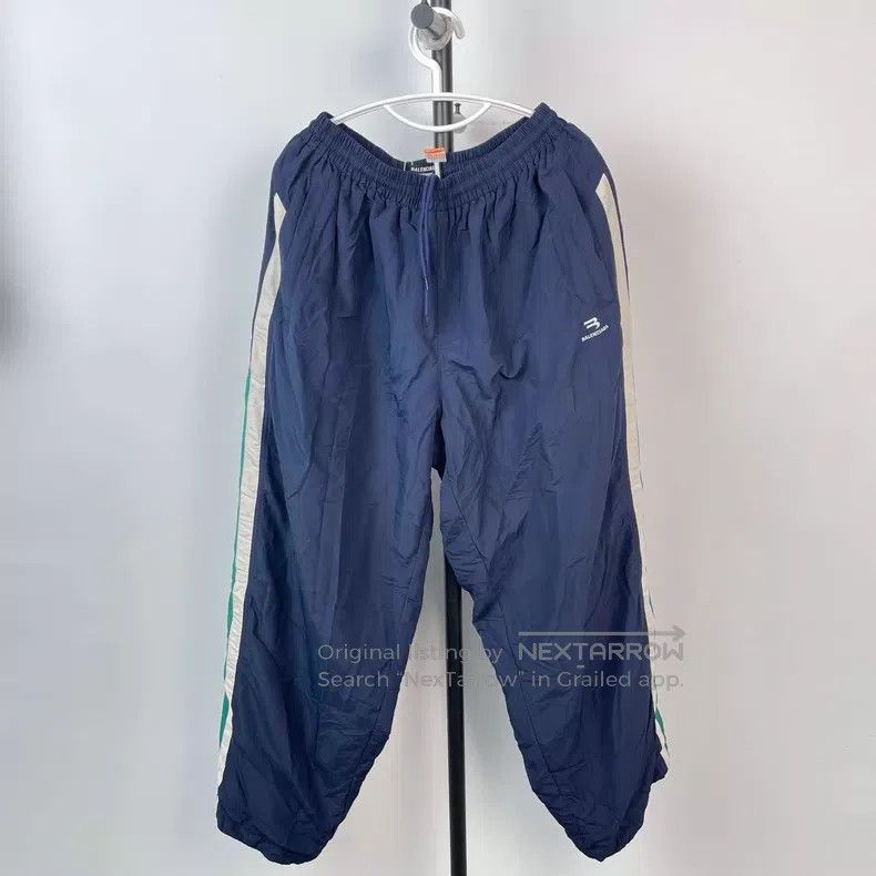 Balenciaga Balenciaga Logo striped knitted sweatpants Size US 30 / EU 46 - 1 Thumbnail