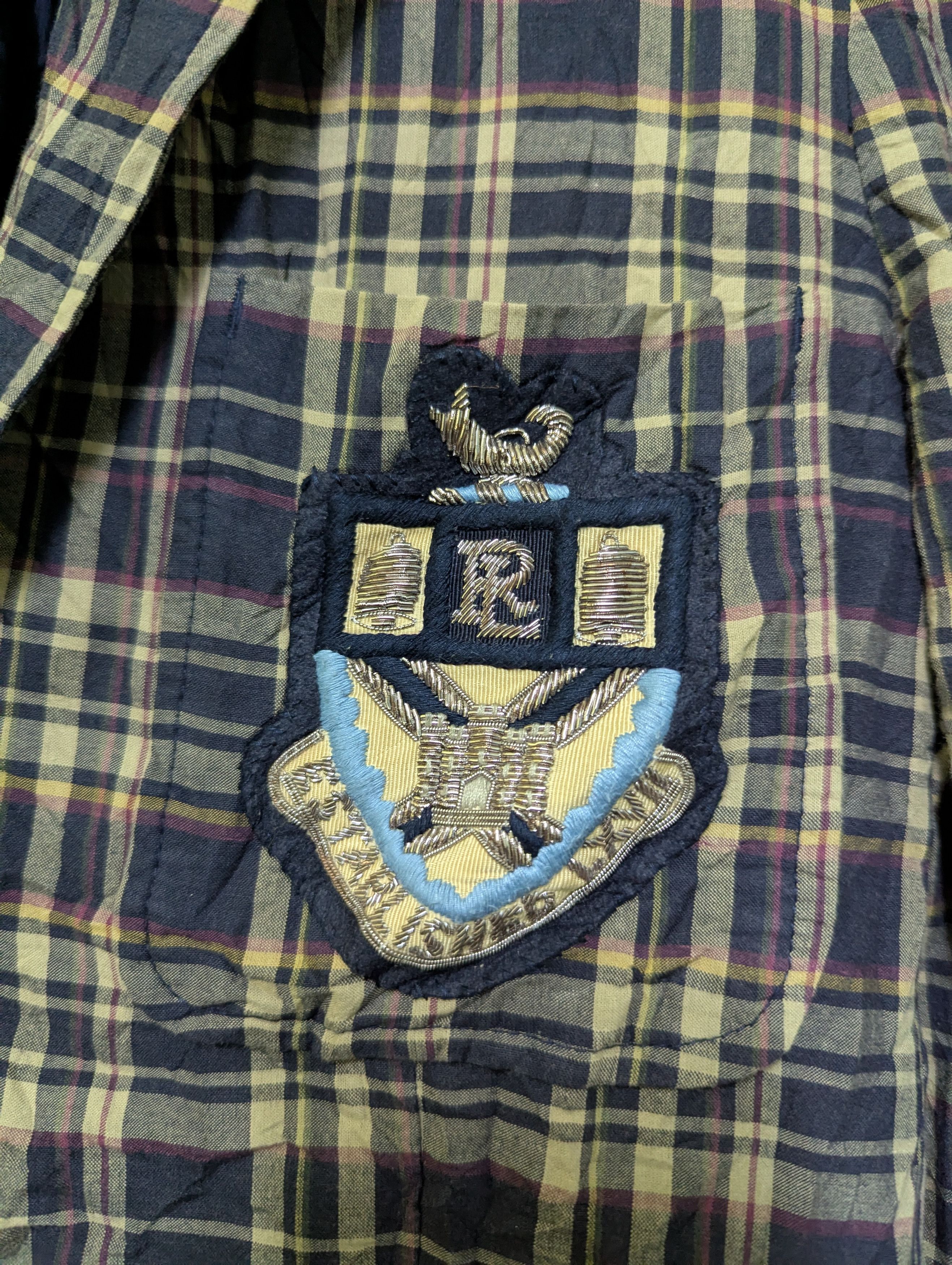 Polo Ralph Lauren Polo Ralph Lauren Blazer Navy Plaid Crest Lined Size XS / US 0-2 / IT 36-38 - 4 Thumbnail