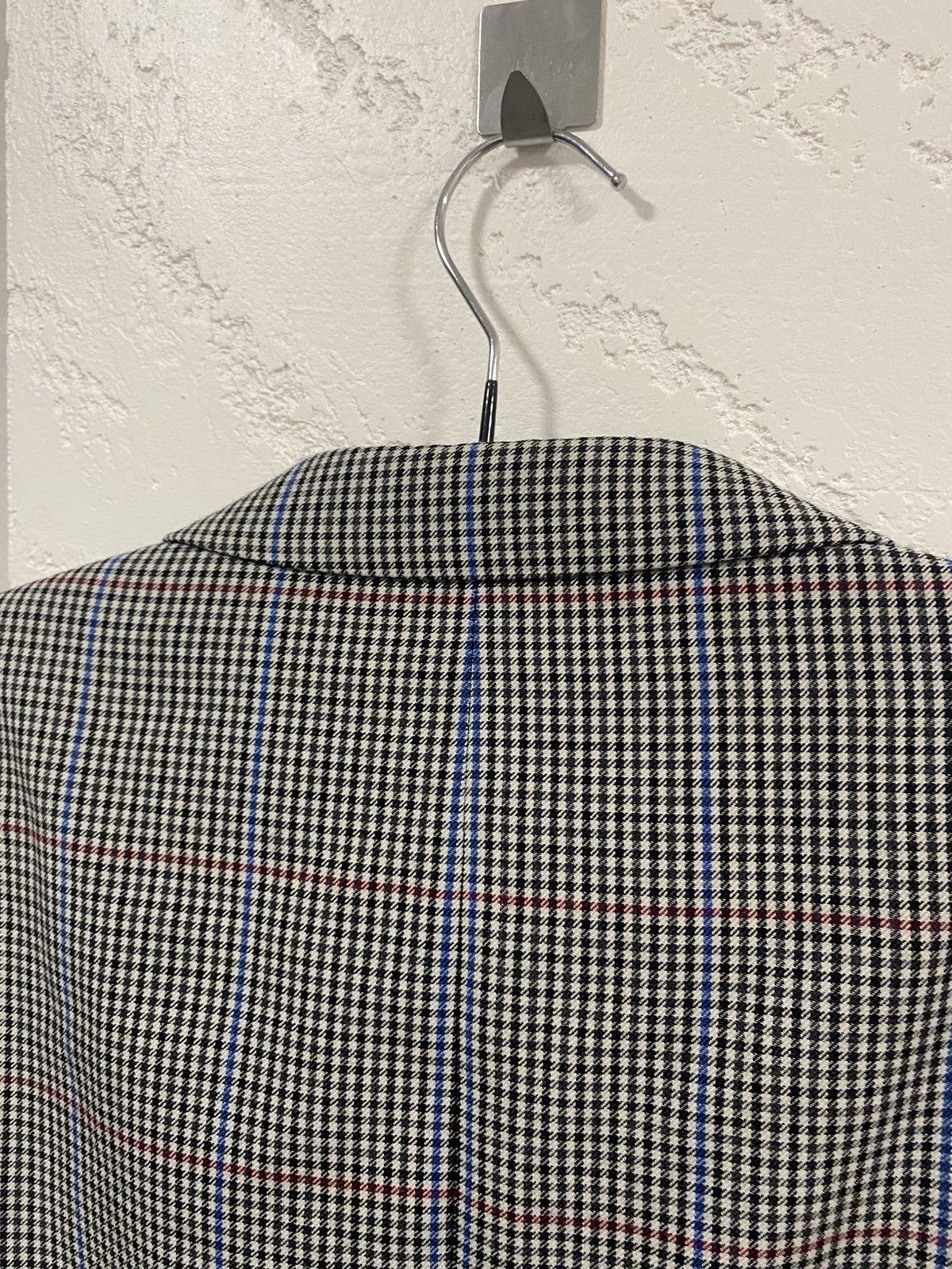 Vintage Brook Taverner Houndstooth Windowpane Blazer Size 44 Euro 56 Size 44R - 11 Thumbnail