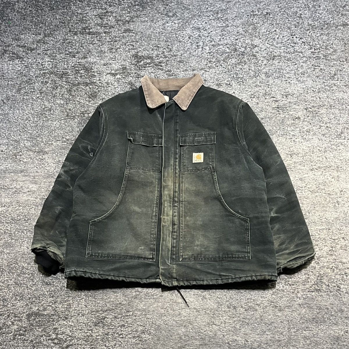 Carhartt VINTAGE CARHARTT ARCTIC CHORE COAT DISTRESSED FADE GREEN XXL Size US XXL / EU 58 / 5 - 1 Thumbnail