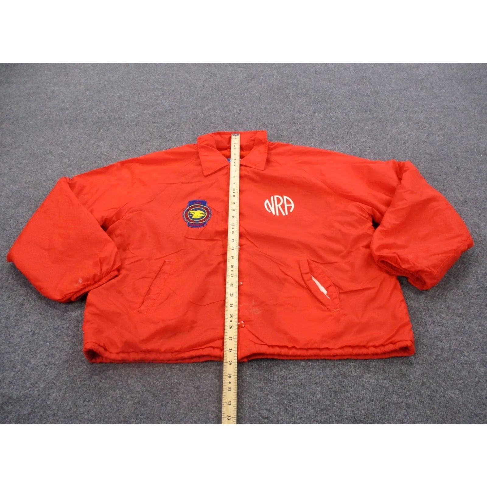 Champion VINTAGE Champion Jacket Mens XL Nylon Windbreaker Athletic Track USA Made 80s 90s Orange Embroidered Size US XL / EU 56 / 4 - 3 Thumbnail