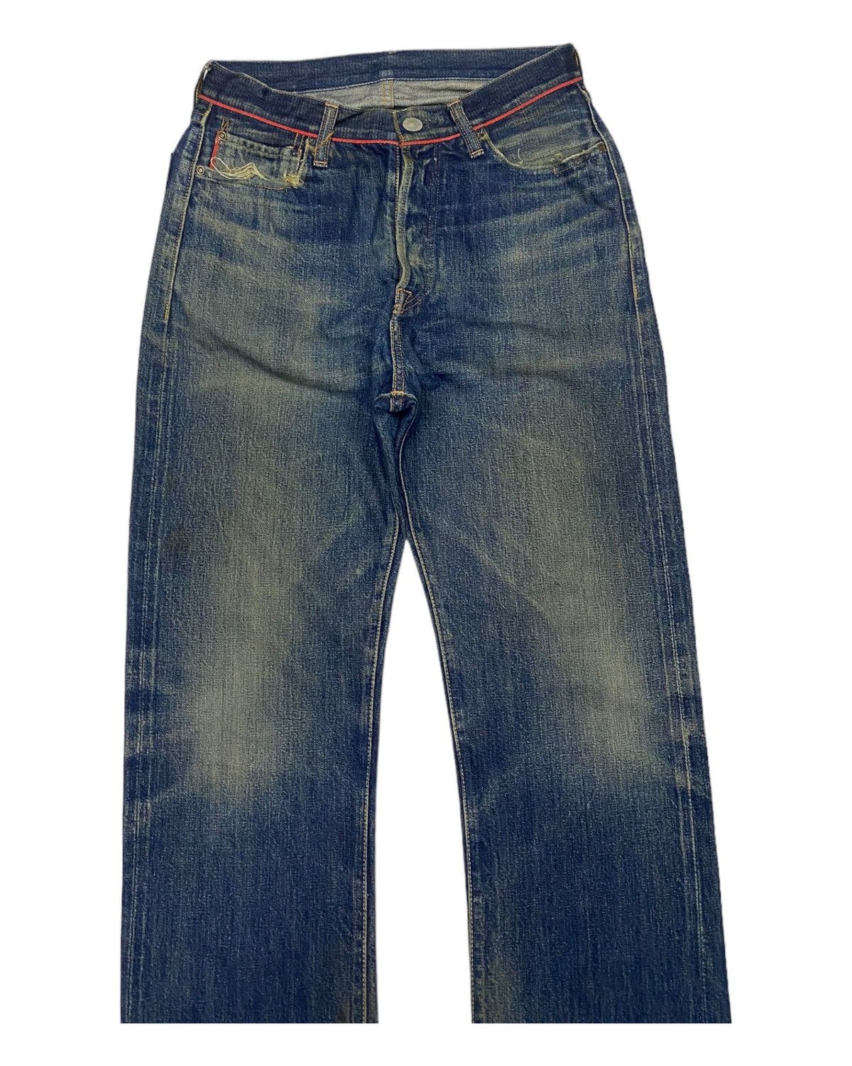Kapital × Kapital Kountry 🇯🇵 KAPITAL🔥LEGS SELVEDGE DISTRESSED DENIM JEANS JAPAN Size US 28 / EU 44 - 6 Thumbnail