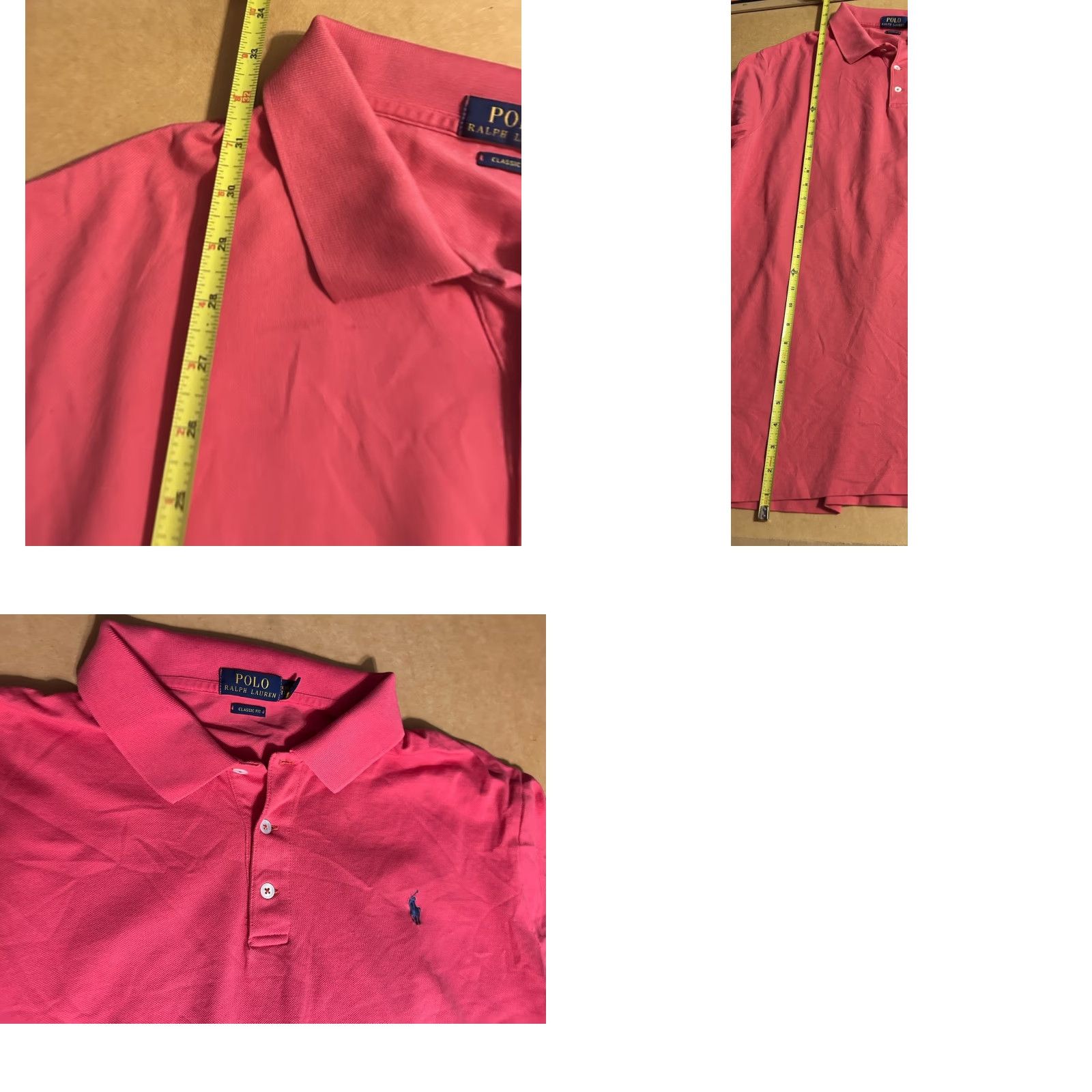 Polo Ralph Lauren Polo Ralph Lauren Polo Shirt Men 2XL Shirt Coral Pink Solid Short Sleeve Golf Preppy Casual Men’s Mens Size US XXL / EU 58 / 5 - 11 Thumbnail