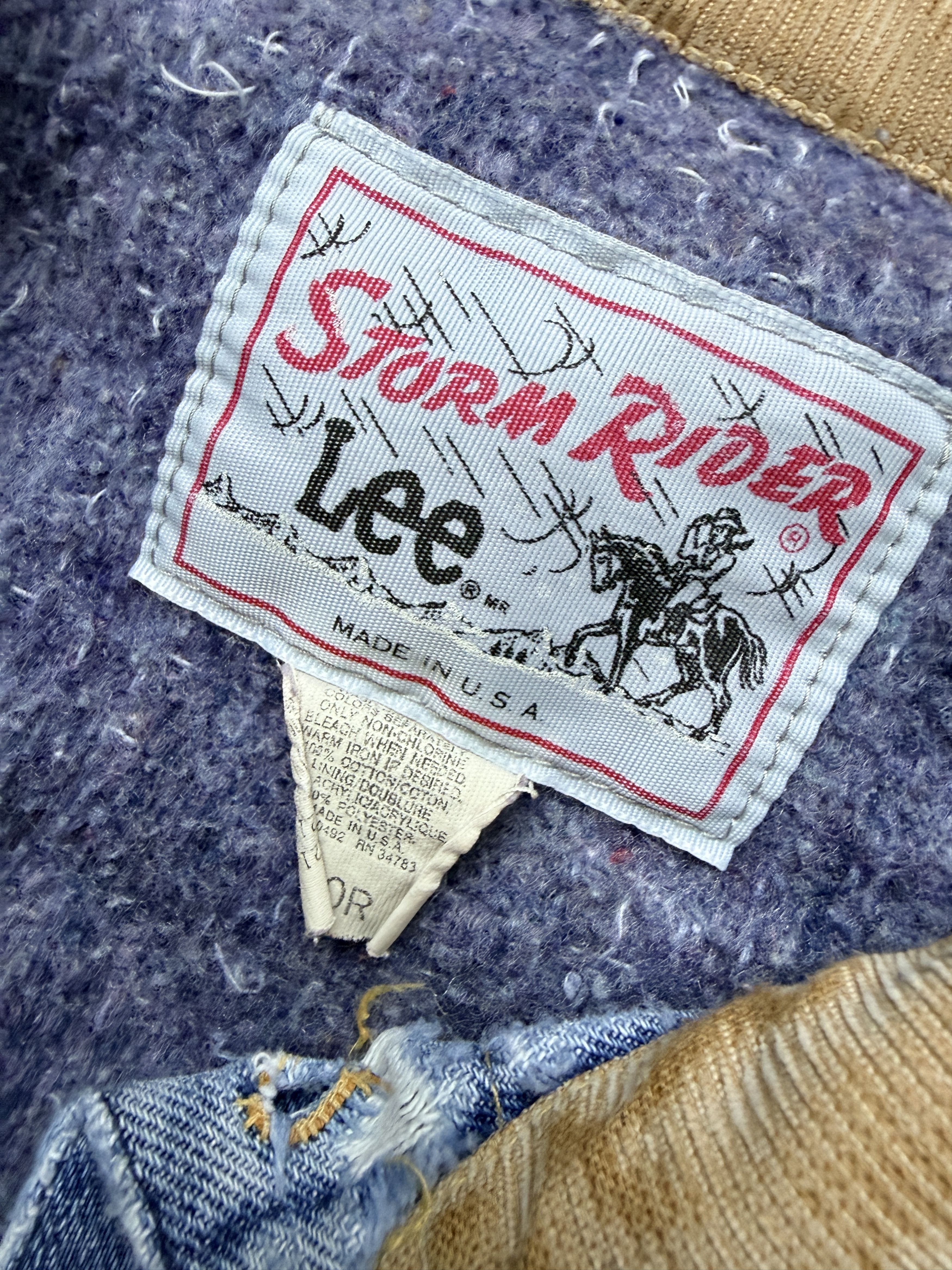 Lee vintage lee storm rider denim jacket jean blanket lined xl Size US XL / EU 56 / 4 - 10 Thumbnail