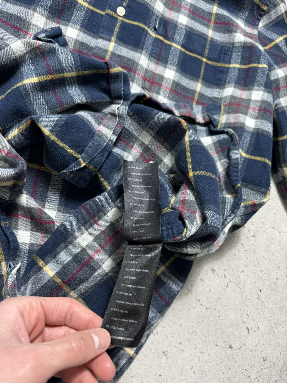 Barbour Barbour Flannel Button Up Casual Checked Shirt Size M Size US M / EU 48-50 / 2 - 10 Thumbnail